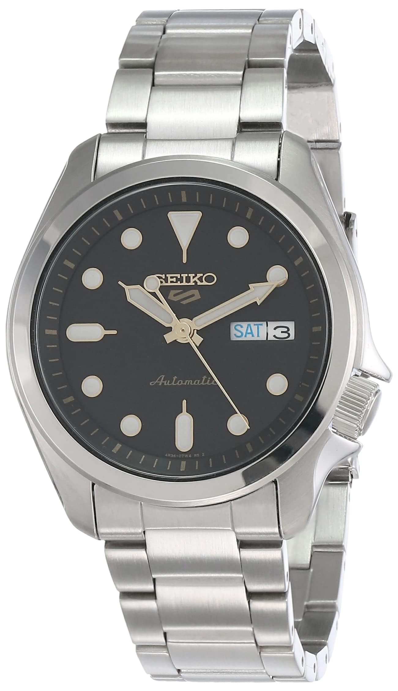 Seiko 5 Automatic Black Dial Mens Watch SRPE57K1