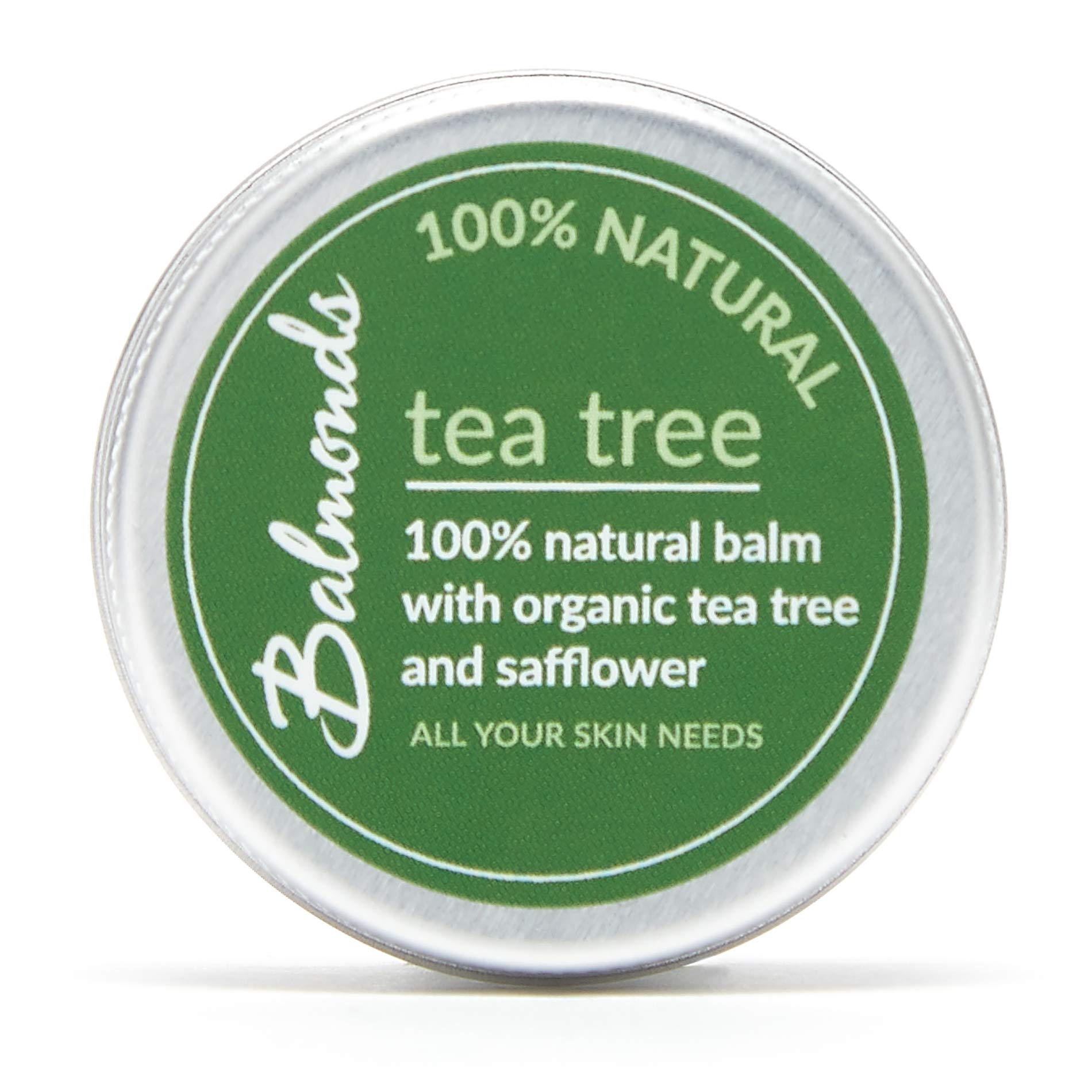 Balmonds Tea Tree Balm for Cold Sores Fungal Conditions Acne Spots and Insect Bites (15ml)