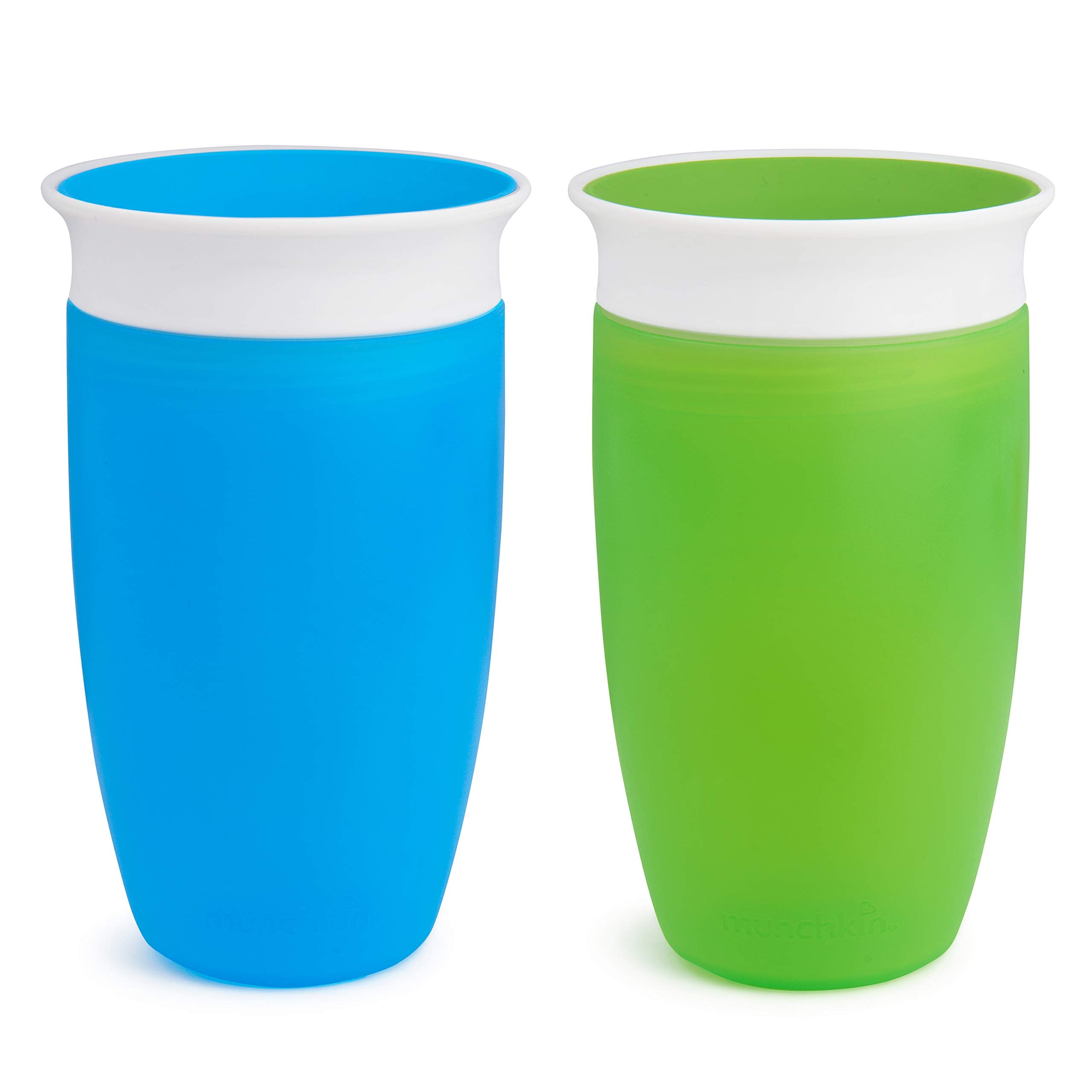 Munchkin Miracle 360 Sippy Cup, Green/Blue, 10oz/296 ml, 2 Pack