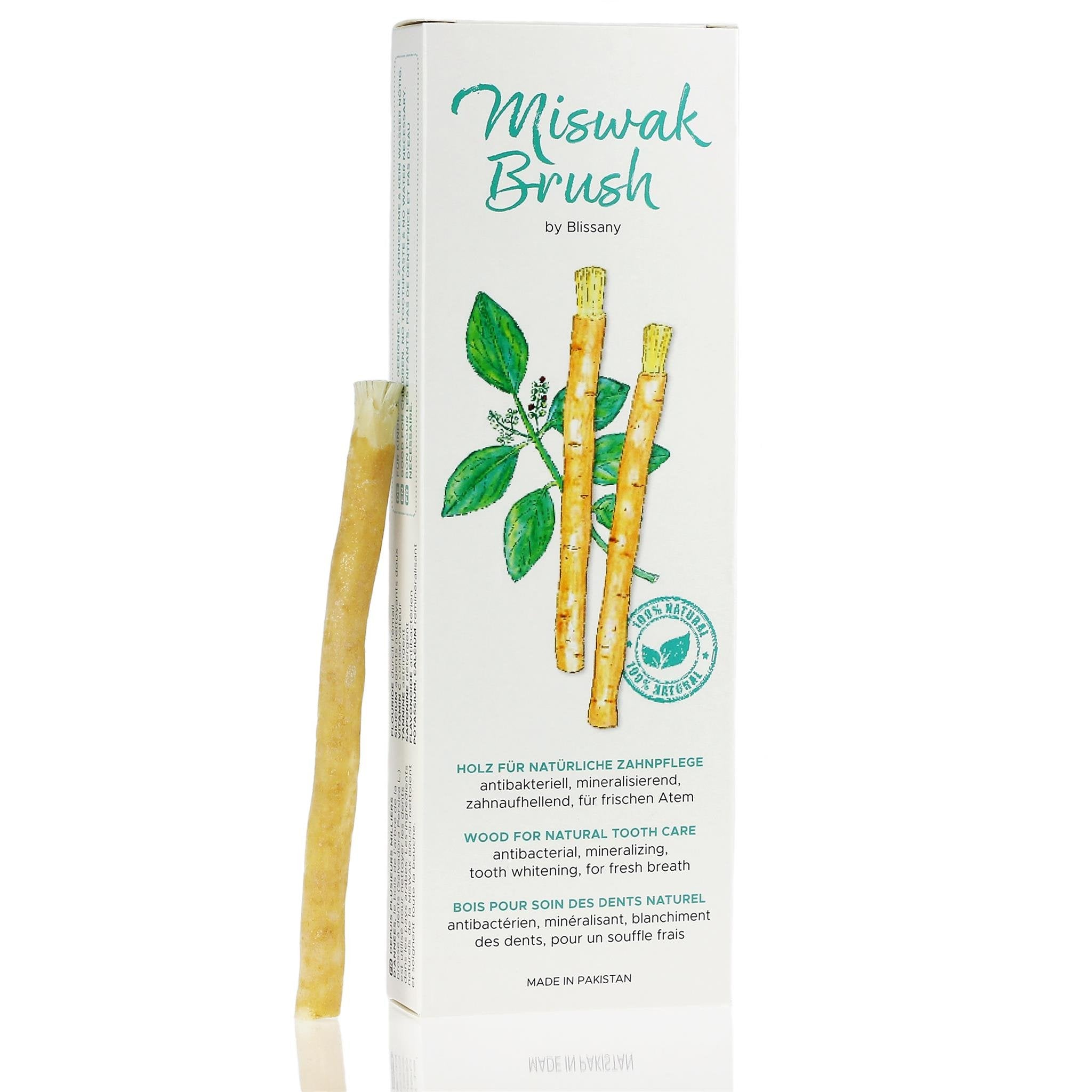 Miswak Toothbrush from blissany - Siwak SWAK, Traditional Arabian Toothbrush, Wooden Toothbrush, for Natural White Teeth, 5pcs
