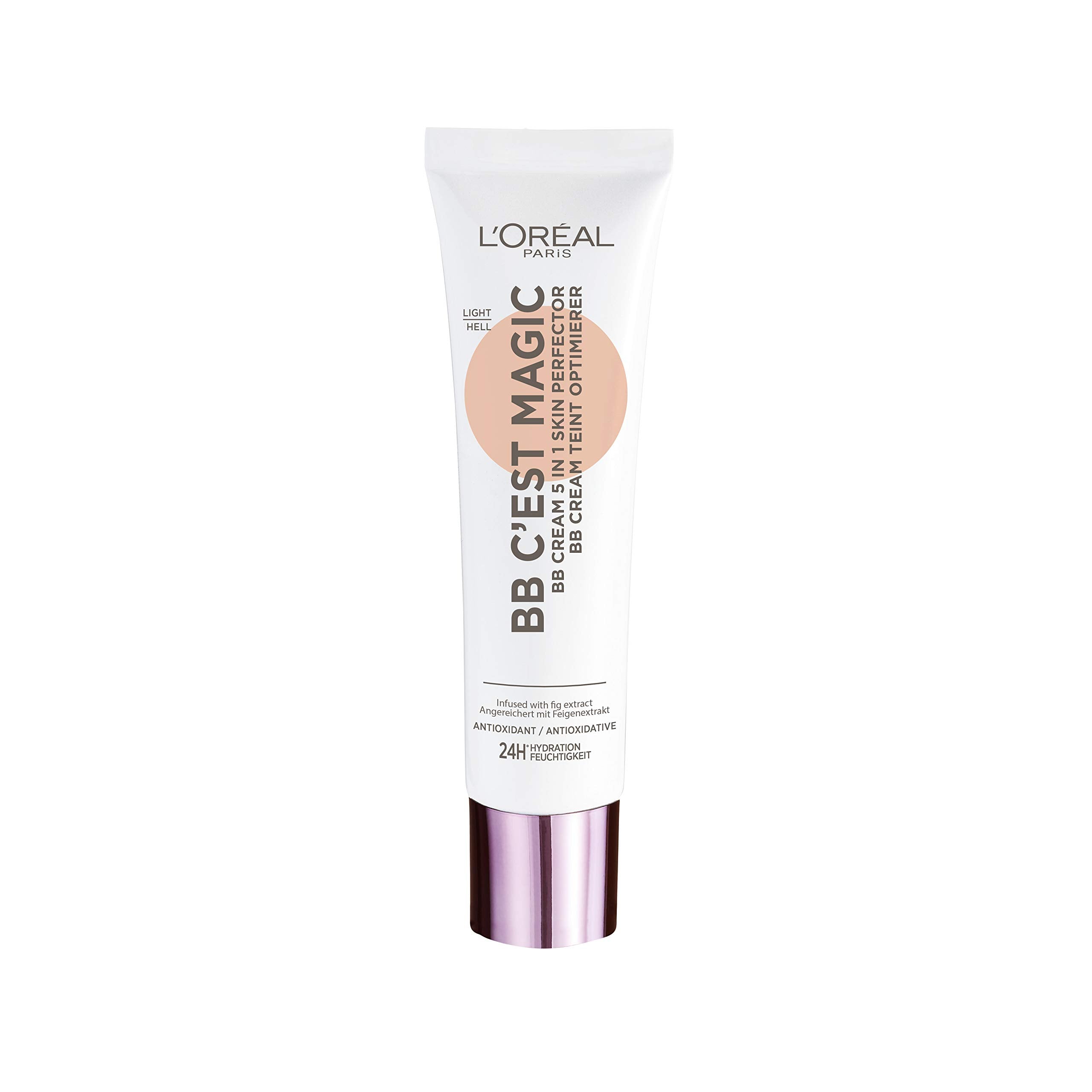 L'Oreal Paris BB Cream C'est Magic 02 Light, Ultra-Lightweight, Infused with Natural Ingredients Fig Extract, Pro-vitamin B5 and Vitamin E, SPF 20