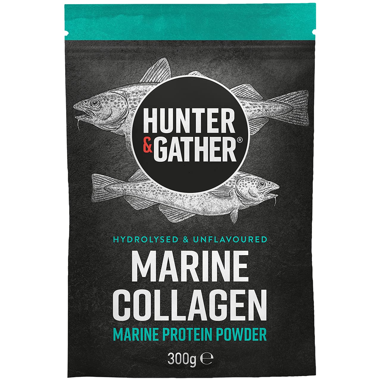 Collagen Powder - Wild Caught Hydrolysed Marine Collagen Peptides Powder for Hair Skin Nails Muscles (Plastic Free Packaging) - 300g… (300 Grams)