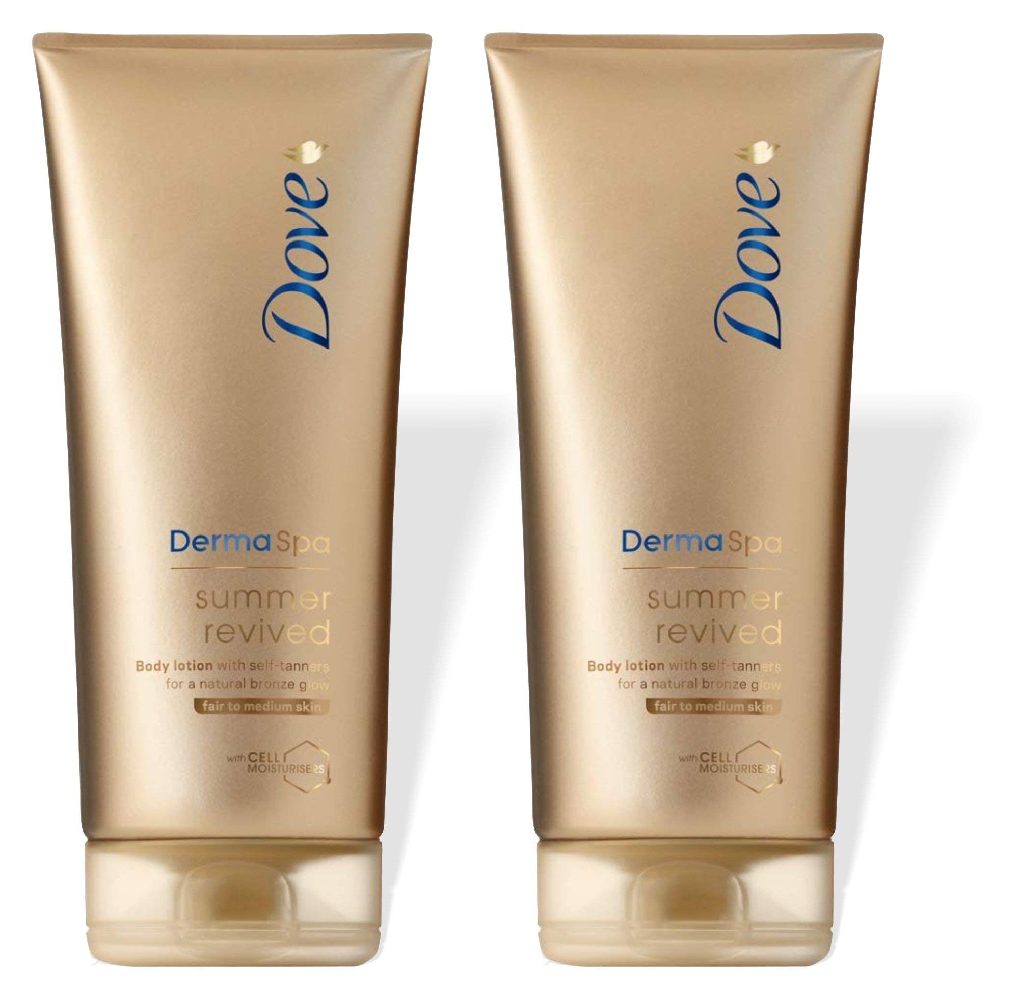 Dove Derma Spa Summer Revived Fair to Medium Skin Body Lotion 200ml (PACK OF 2)