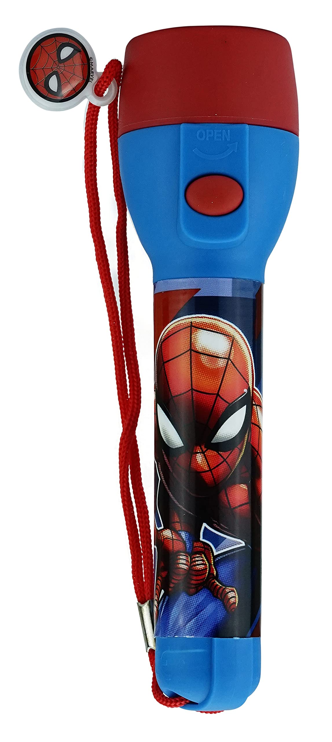 HOVUK® Spiderman Big Torch Kids Licensed LED Flash Light Torch, Kids Xmas Gift Size- 11cm