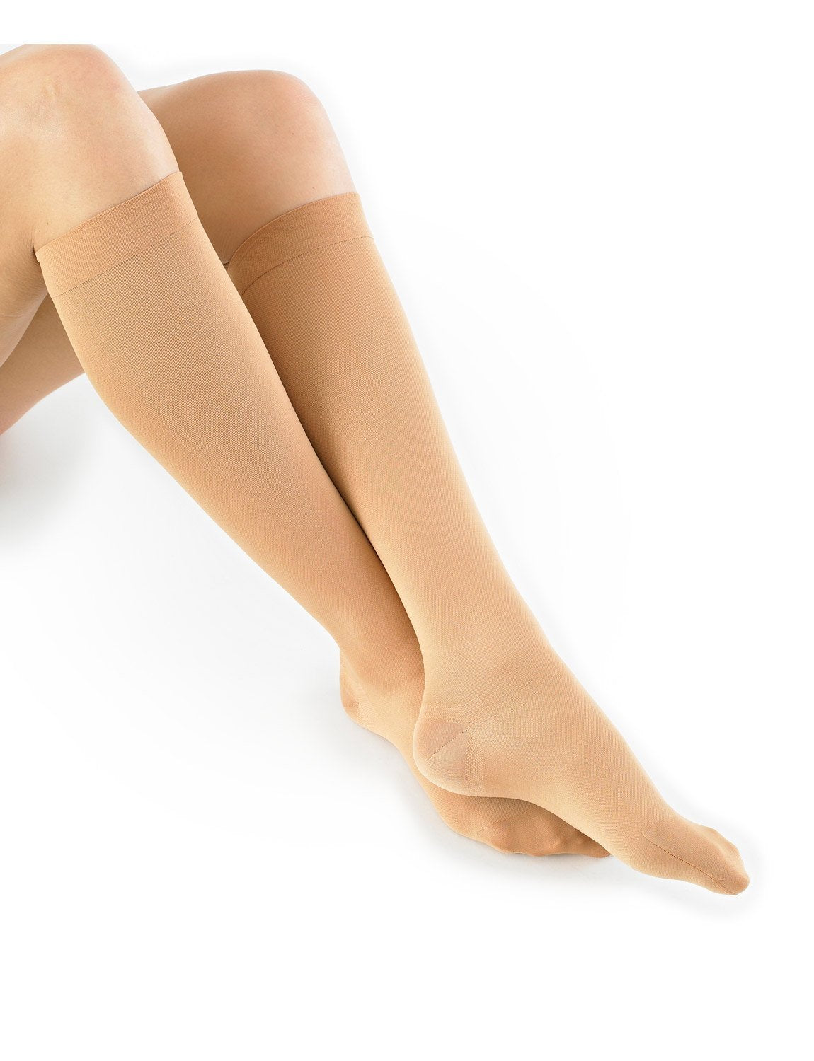 Neo G Travel Socks - for Mild Varicose Veins, Long Flights, Improving Circulation, Tired, Aching Legs, Everyday Comfort - Graduated Compression - Class 1 Medical Device - X-Large - Beige