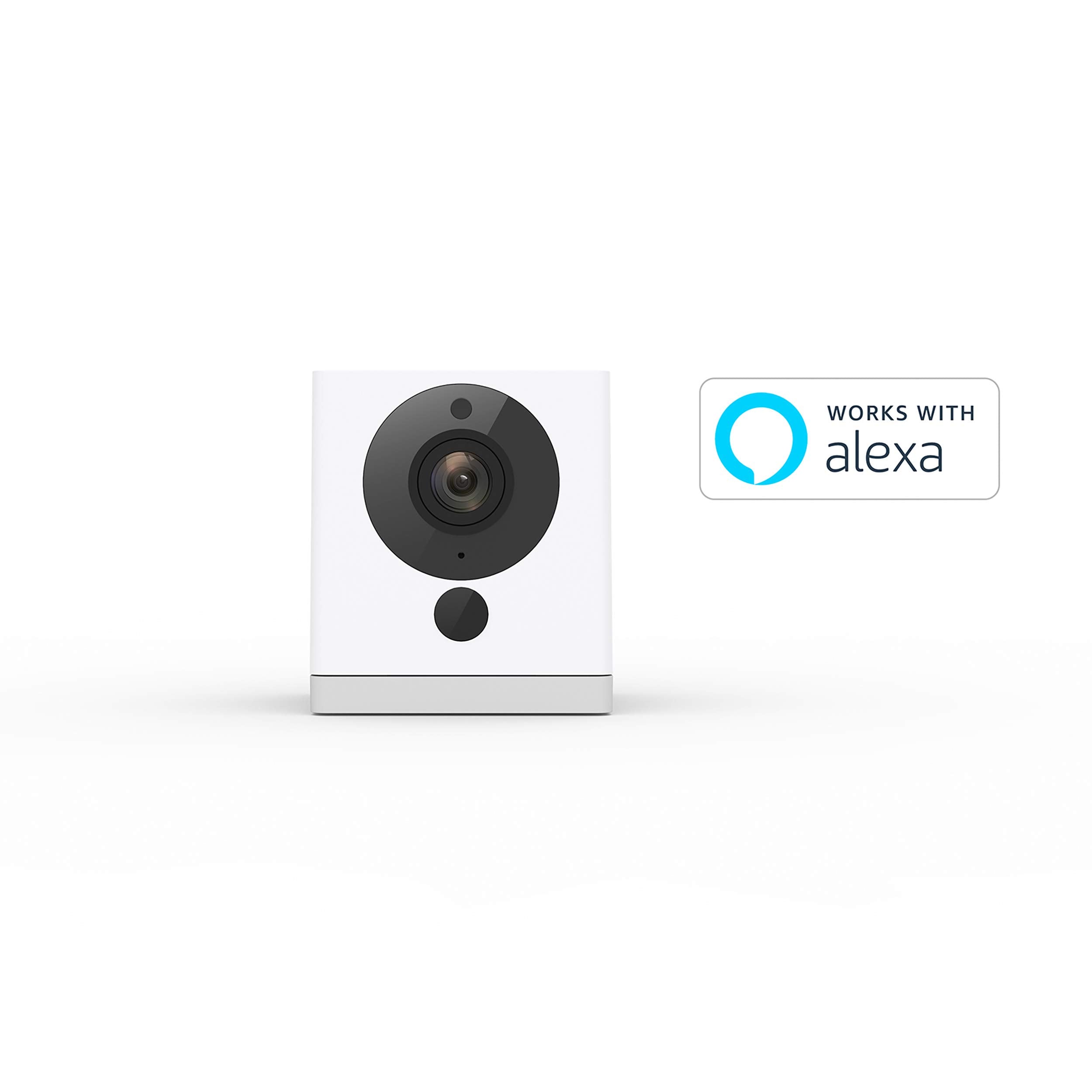 Neos SmartCam | Wi-Fi SmartHome Security Camera, Works with Alexa, 1080P HD Video, Night Vision, 2-Way Audio, Free Cloud Storage, UK Support, White, Single Pack
