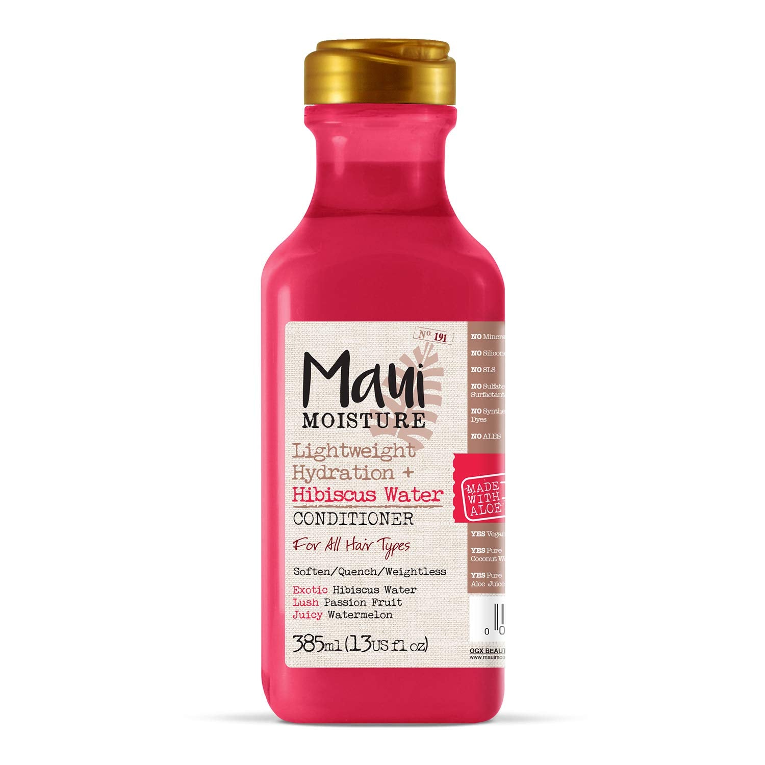 Maui Moisture Aloe Vera and Hibiscus Water Conditioner for dry fine hair 385ml