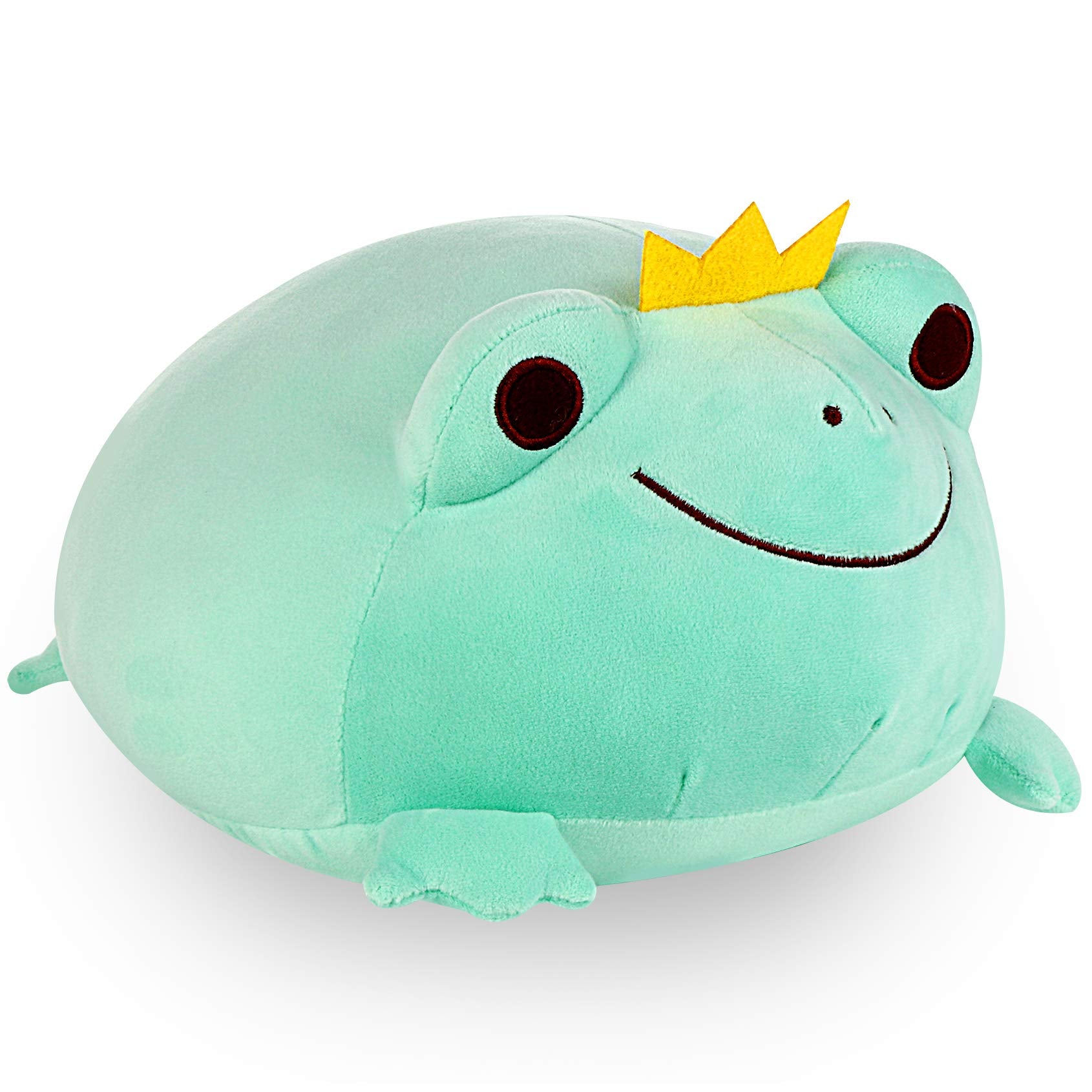 JUNERAIN Super Soft Frog Plush Stuffed Animal, Cute Frog Squishy Hugging Pillow, Adorable Frog Plushie Toy Gift for Kids Toddlers Children Girls Boys Baby, Cuddly Plush Frog Decoration, 35cm