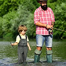 Gonex Children's Waterproof Nylon Youth Waders with Boots Fishing & Hunting  Waders for Toddlers & Children, Boys & Girls, Army Green : :  Sports & Outdoors