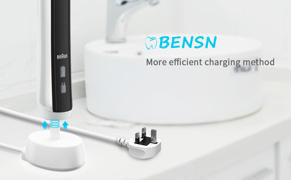 BENSN Electric Toothbrush Charger for Oral b UK, Type 3757 Charging Base for Braun Oral-b Pro 2500N/Pro 650/Pro 600, Pro Series, Genius Series, Smart Series and Most Other Oral-b Toothbrushes
