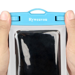 Universal Waterproof Phone Pouch - Ryweavou Waterproof Phone Case for swimming Compatible for IPhone Pro Max Xs Max XR X Samsung Huawei up to 7", IPX8 Waterproof Cellphone Dry Bag-2 Pack