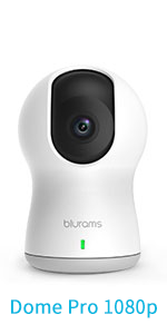 Security Camera Indoor 2K, blurams Pet Camera WiFi Home Camera,360° Baby Monitor with Smart IR Night Vision, Siren, Motion Tracking, 2-Way Talk,Works with Alexa & Google Assistant & IFTTT