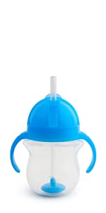 Munchkin Simple Clean Straw Cup, 10oz/296ml, 2 Pack, Blue/Green