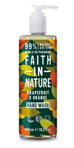 Faith In Nature Natural Lavender and Geranium Hand Wash Set, Nourishing, Vegan and Cruelty Free, No SLS or Parabens, 2 x 400 ml