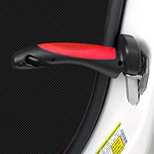 Car Cane Mobility Aid Standing Support Portable Grab Bar Assist Handle All-in-One Auto with Built in LED Flashlight Seatbelt Cutter and Window Breaker
