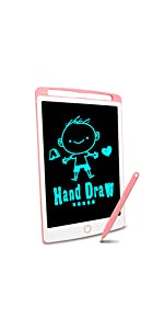 Big side Richgv LCD Writing Tablet, 10 Inch bright colorful Electronic Drawing Board Graphic Tablets with Memory Lock, Handwriting Paperless Notepad Suitable for Home Job School Office Blackboard