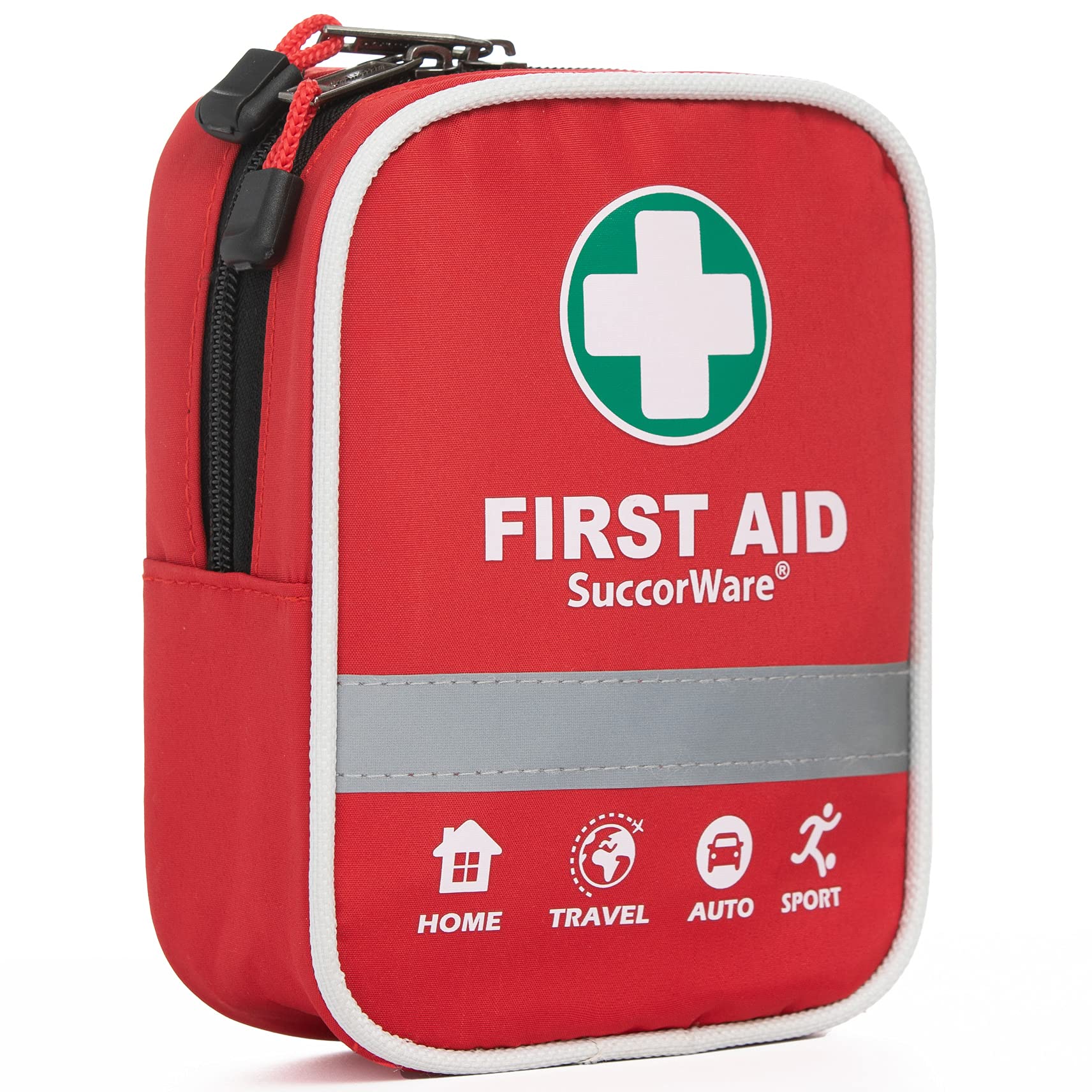 130 Pieces First Aid Kit with Hospital Grade Medical Supplies - Includes Emergency Blanket, Bandage - Great for Home, Outdoors, Office, Car, Travel, Camping, Hiking, Boating