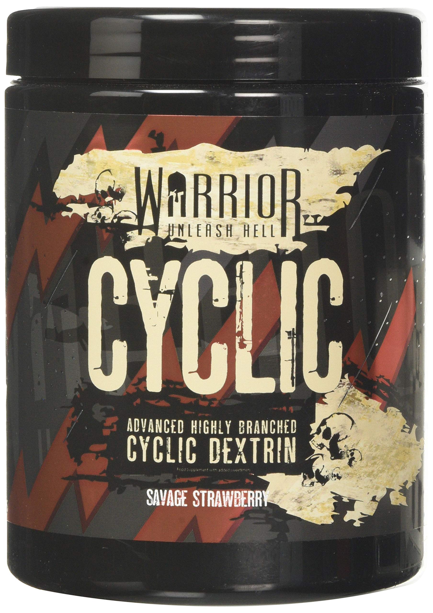 Warrior Cyclic Dextrin Pre and Intra-Workout Carbohydrate Muscle Pump Powder 16 Servings (400g) (Savage Strawberry)