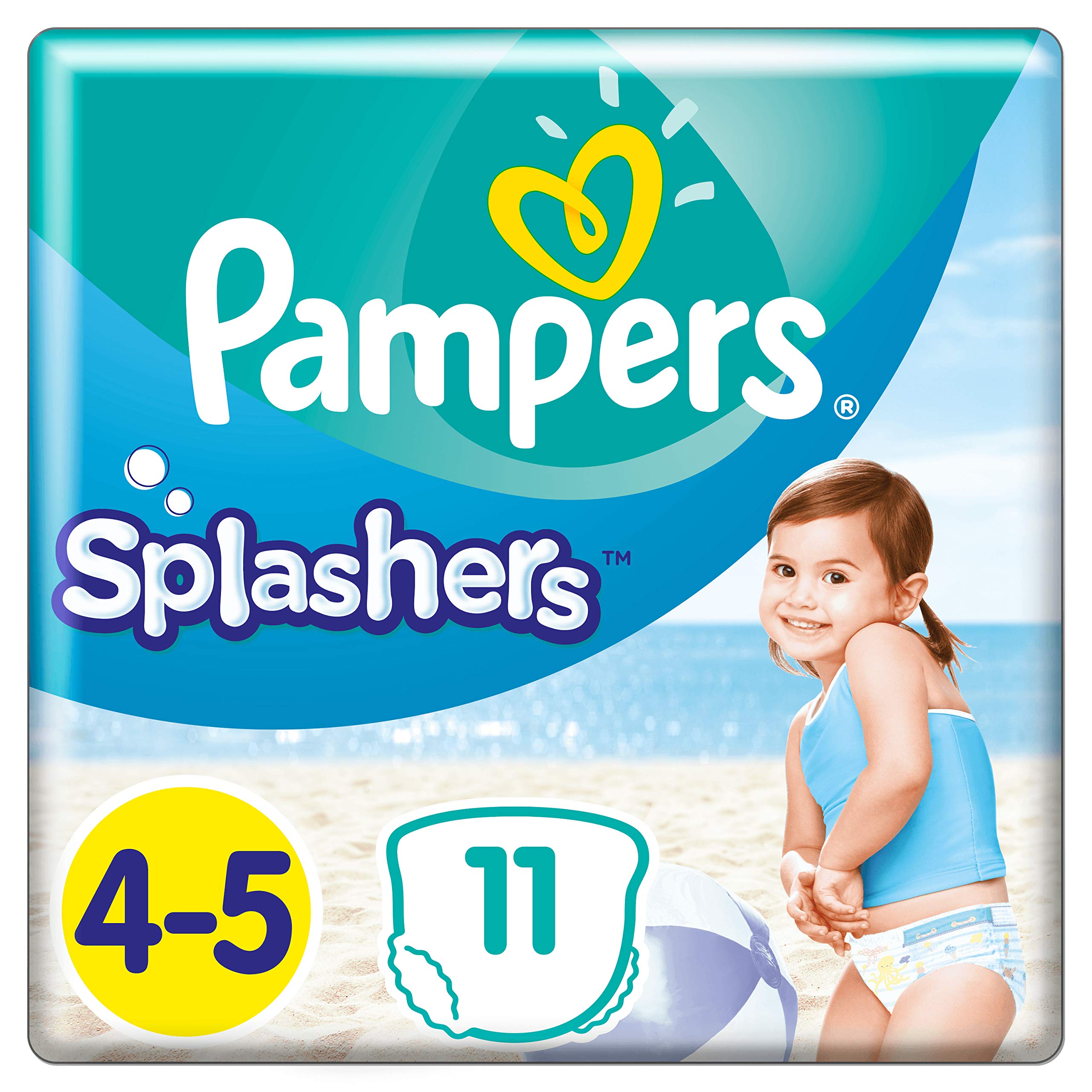 Pampers Splashers Disposable Nappies Size 4-5 (x11 Pants)