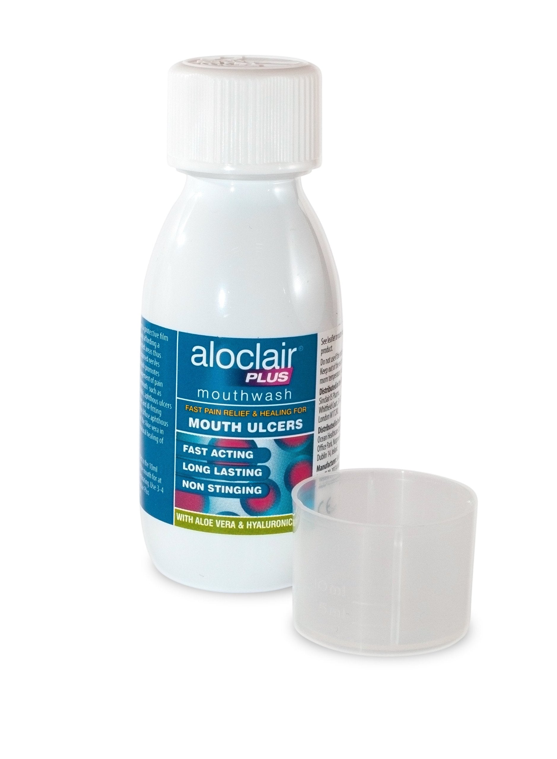 Aloclair Plus 120ml Mouthwash Mouth Ulcer Treatment