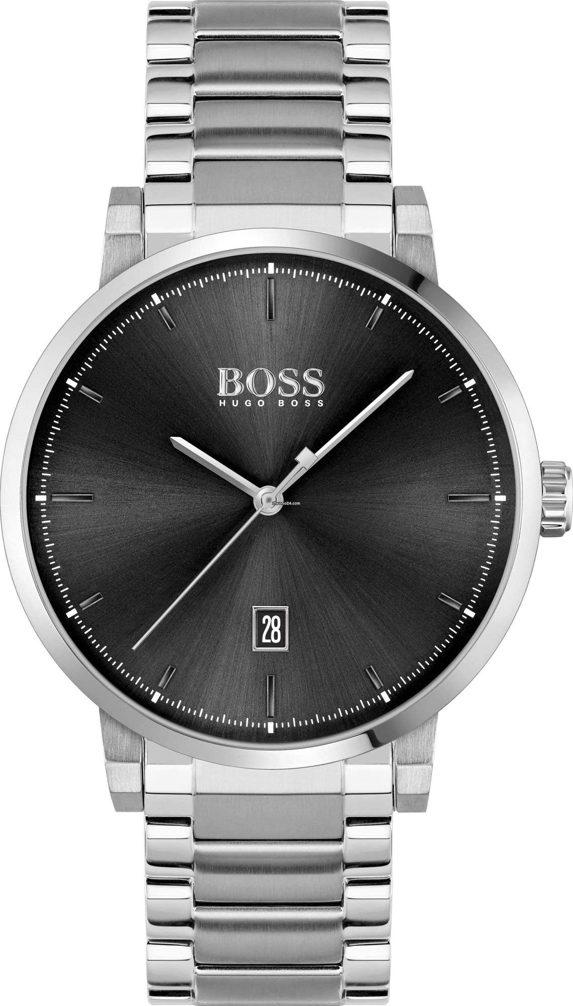 BOSS Men's Analogue Quartz Watch with Stainless Steel Strap 1513792 Black Black