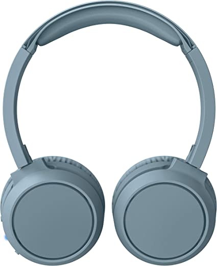 Philips On-Ear Headphones H4205BL/00 with Bass Boost Button (Bluetooth, 29 Hours' Playback Time, Quick Charging Feature, Noise Isolating, Flat Folding), Matte Blue