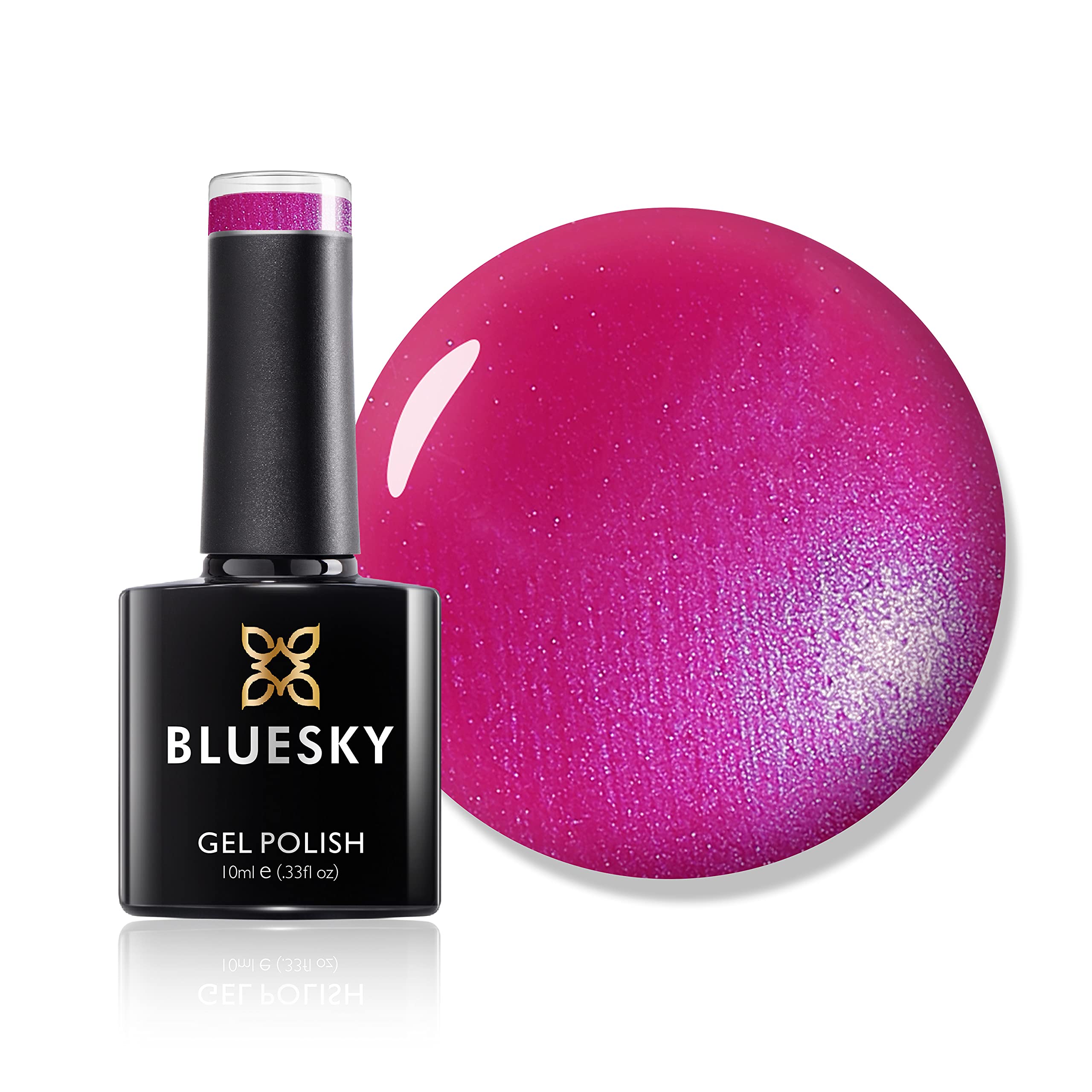 Bluesky Gel Nail Polish, Tutti Fruitti 80506, Bright, Hot Pink, Pink, Long Lasting, Chip Resistant, 10 ml (Requires Drying Under UV LED Lamp)