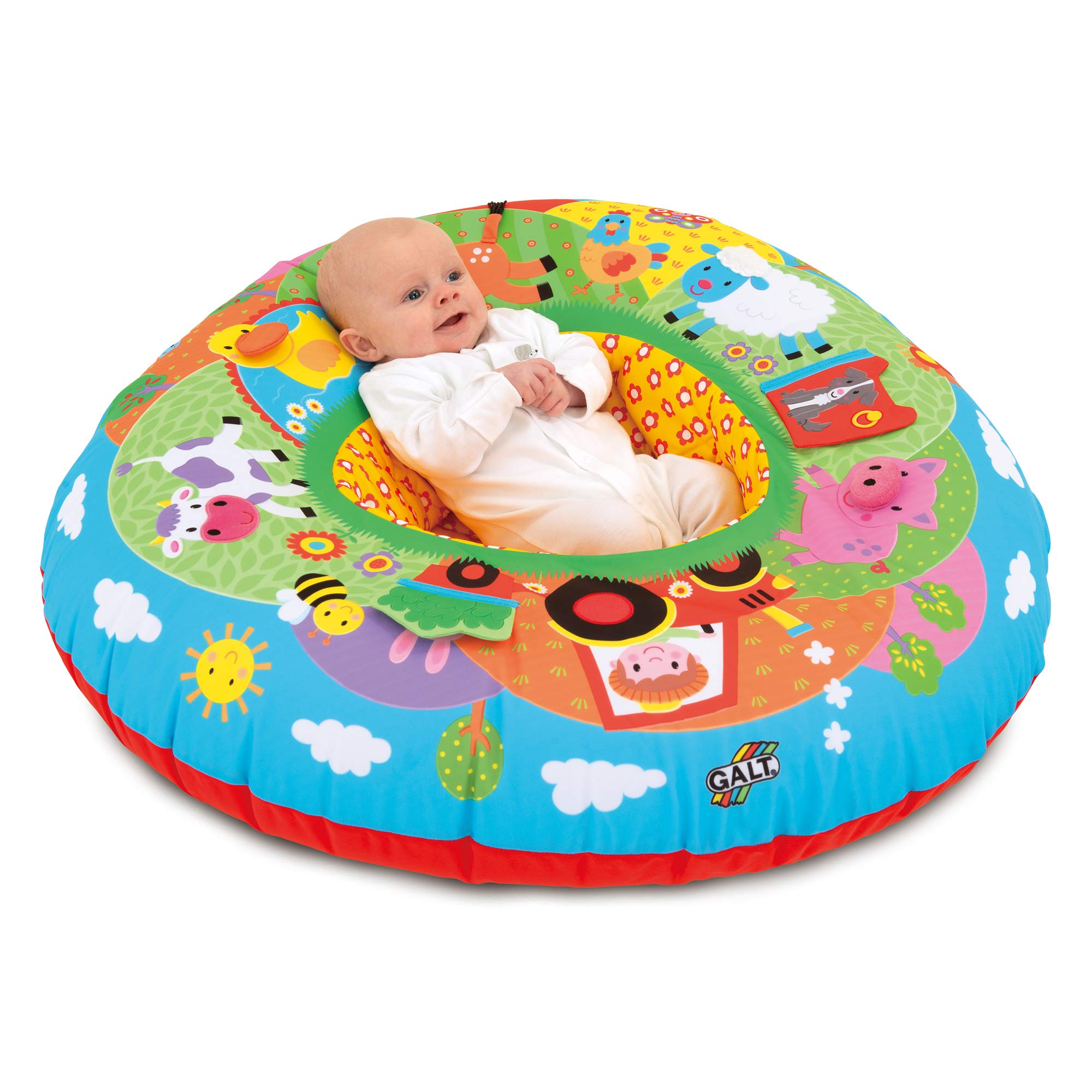 Galt Toys, Playnest - Farm, Sit Me Up Baby Seat, Ages 0 Months Plus, Multicolor