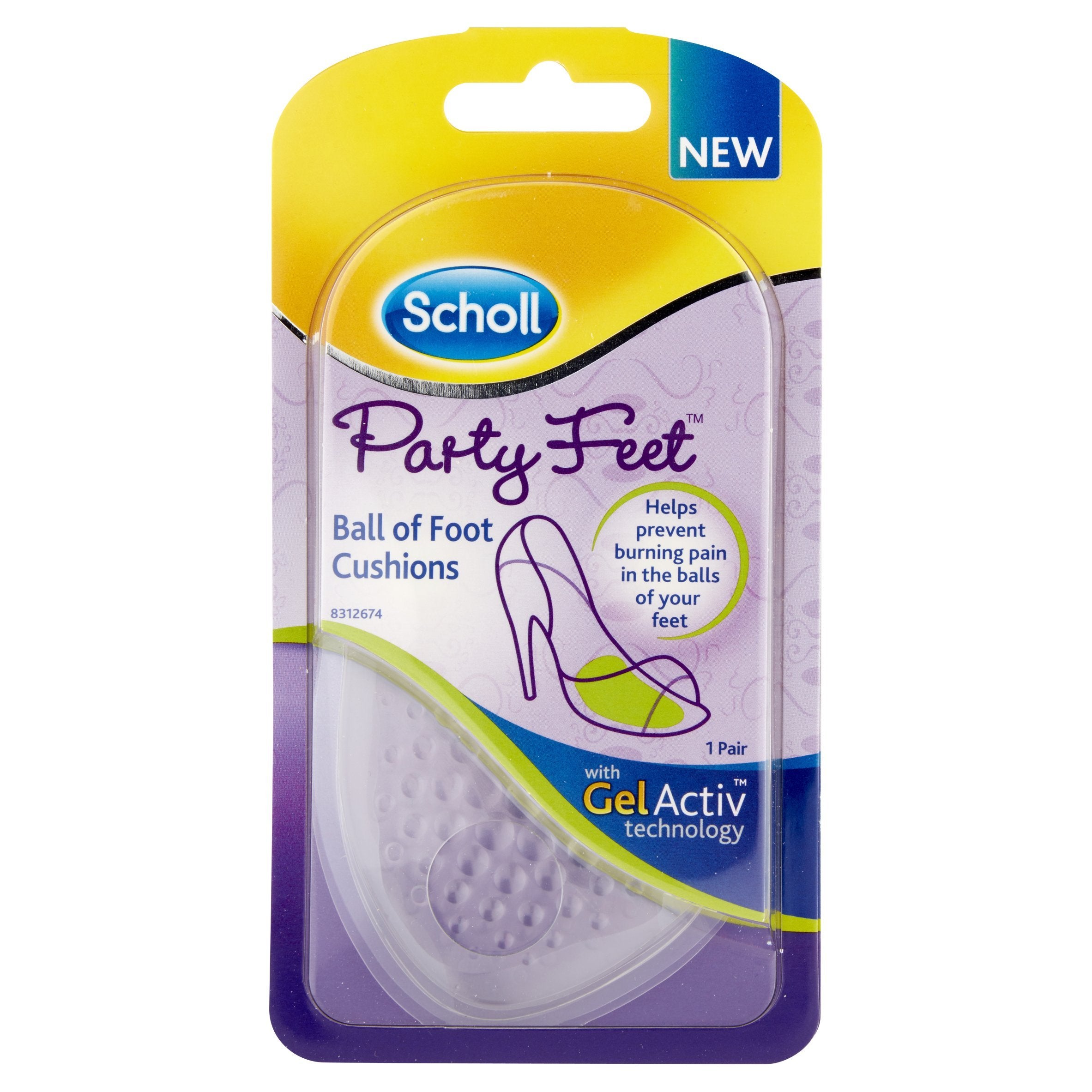 Scholl Party Feet Ball of Foot Gel Cushions