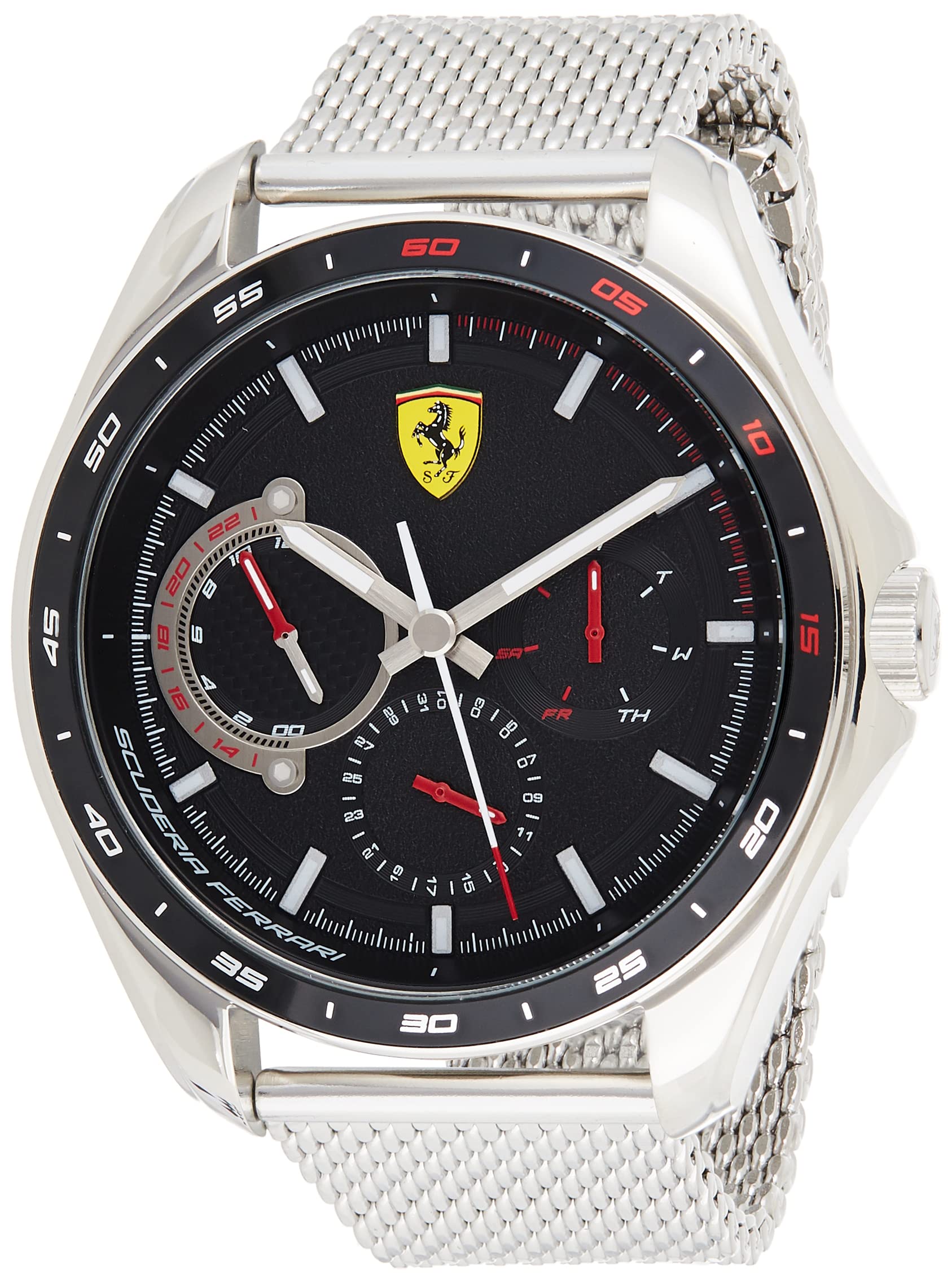 Scuderia Ferrari Men's Analogue Quartz Watch with Stainless Steel Strap 0830684