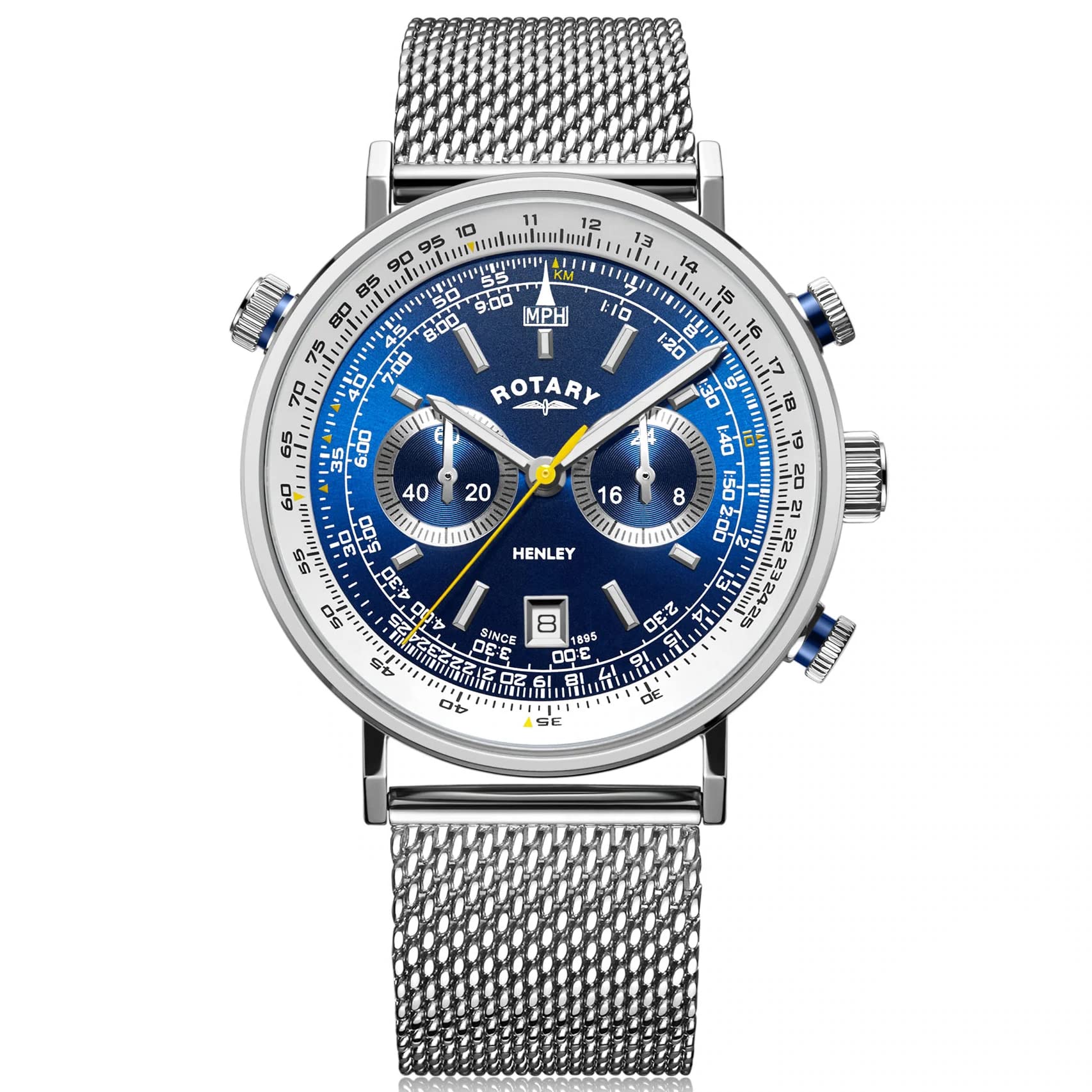 Rotary Henley Stainless Steel Chronograph