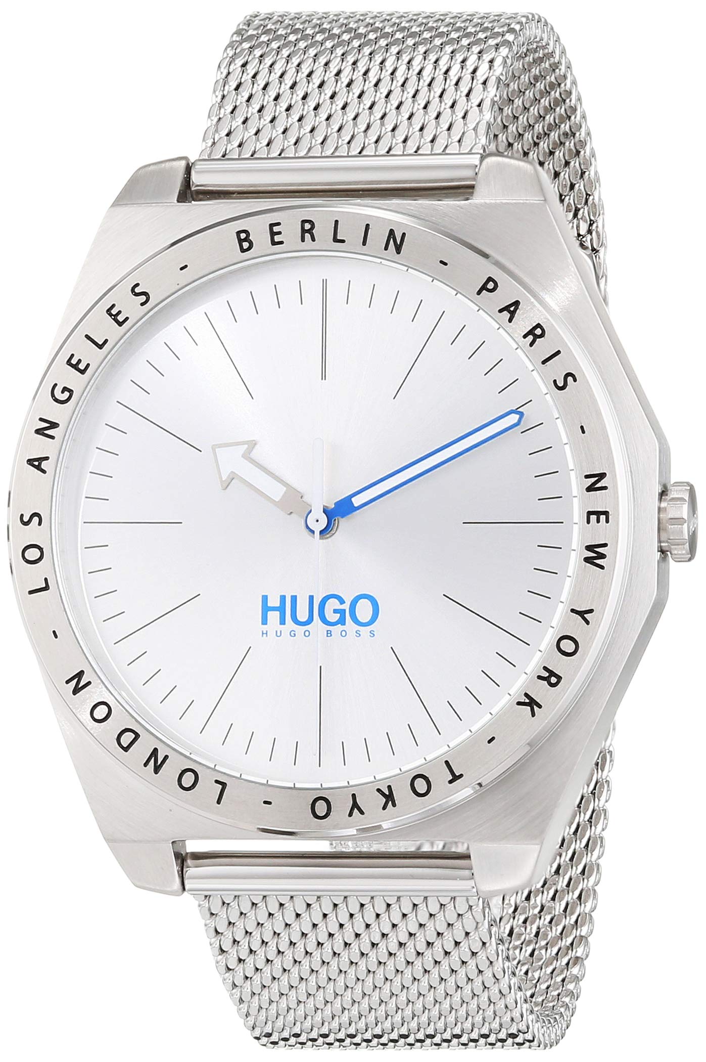 HUGO Unisex Analogue Quartz Watch with Stainless Steel Strap 1530107