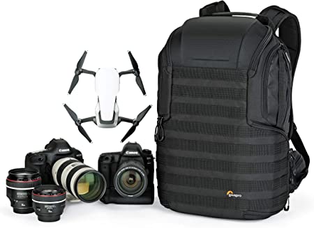 Lowepro ProTactic 450 AW II Black Pro Modular Backpack with All Weather Cover for Laptop Up to 15 Inch, Tablet, Canon/Sony Alpha/Nikon DSLR, Mirrorless CSC and DJI Mavic Drones LP37177-PWW, Black