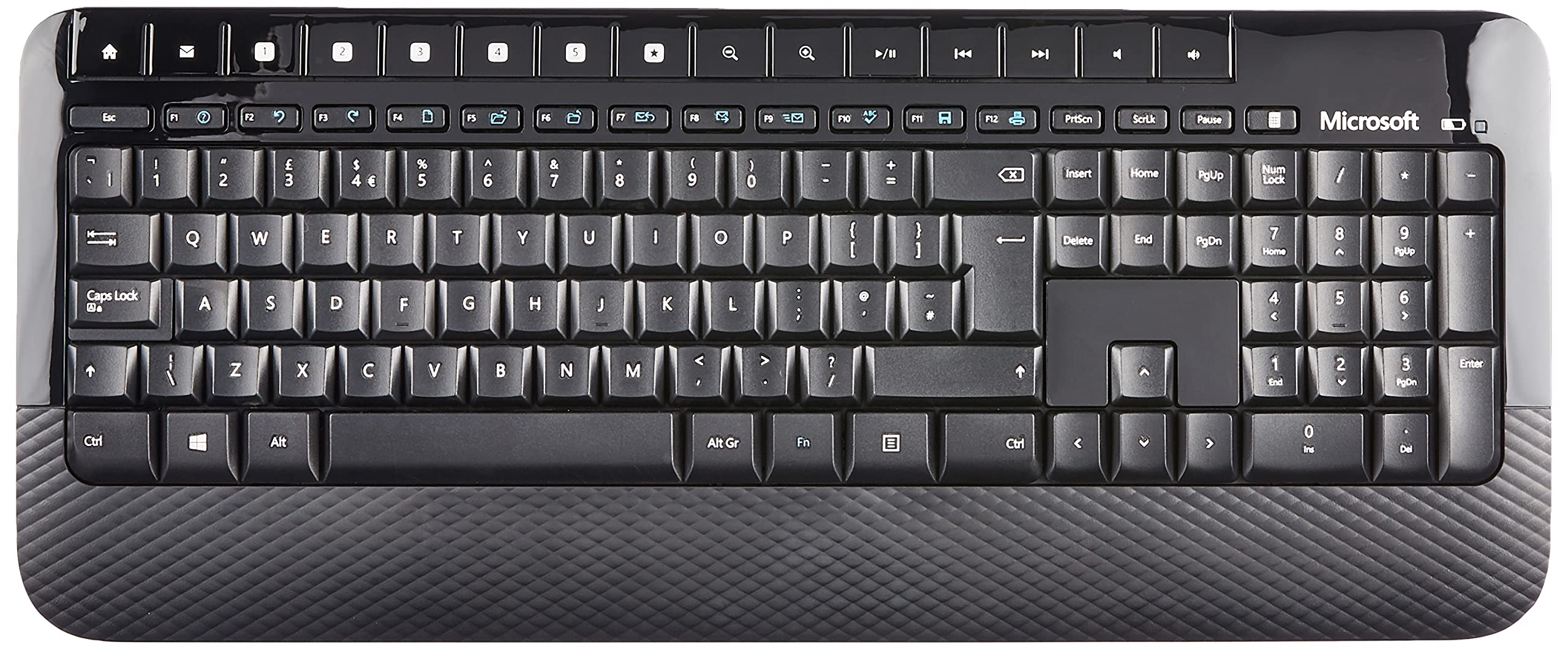 Microsoft Wireless Desktop 2000 Keyboard and Mouse Set, UK Layout - Black