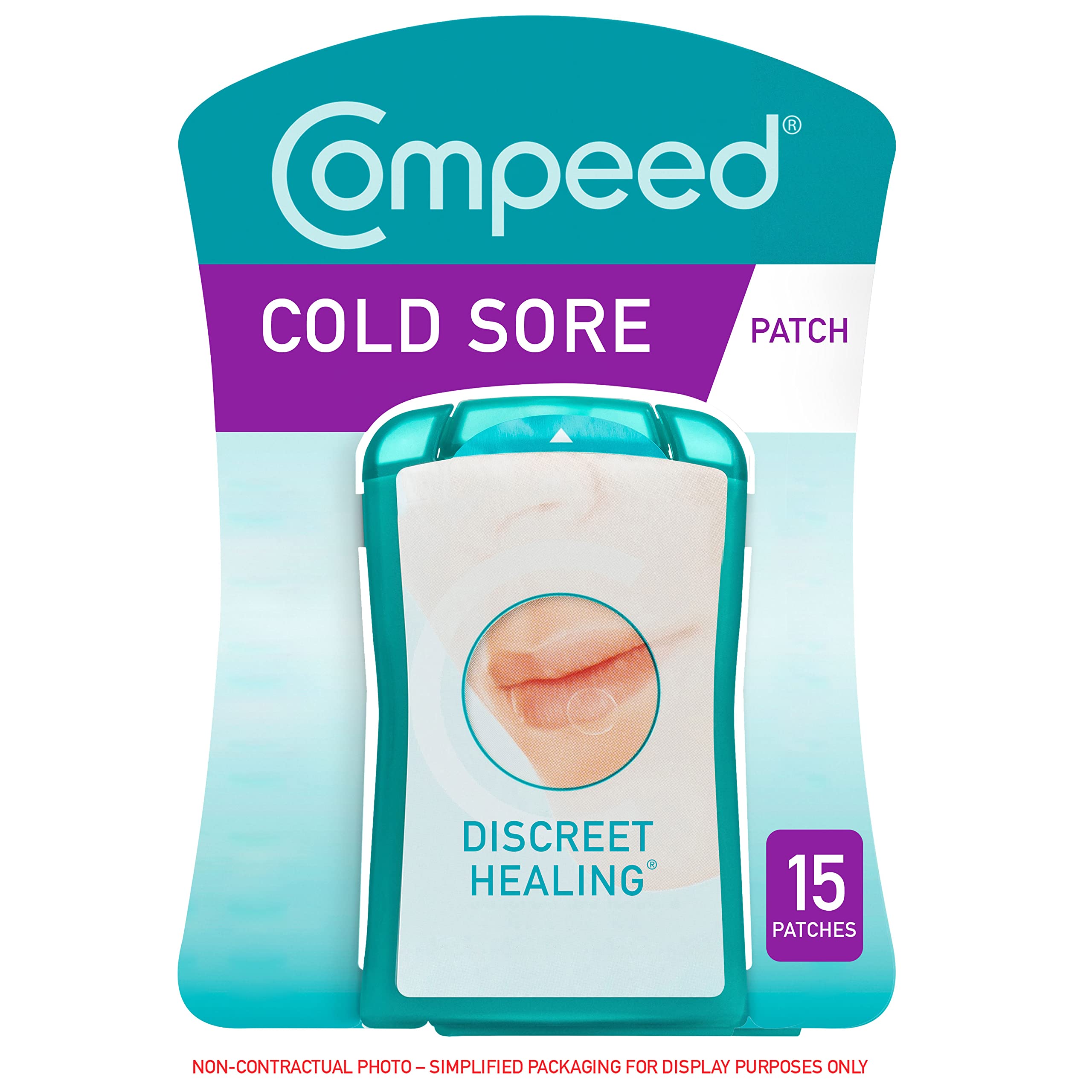 Compeed Cold Sore Discreet Healing Patch, Pack of 15