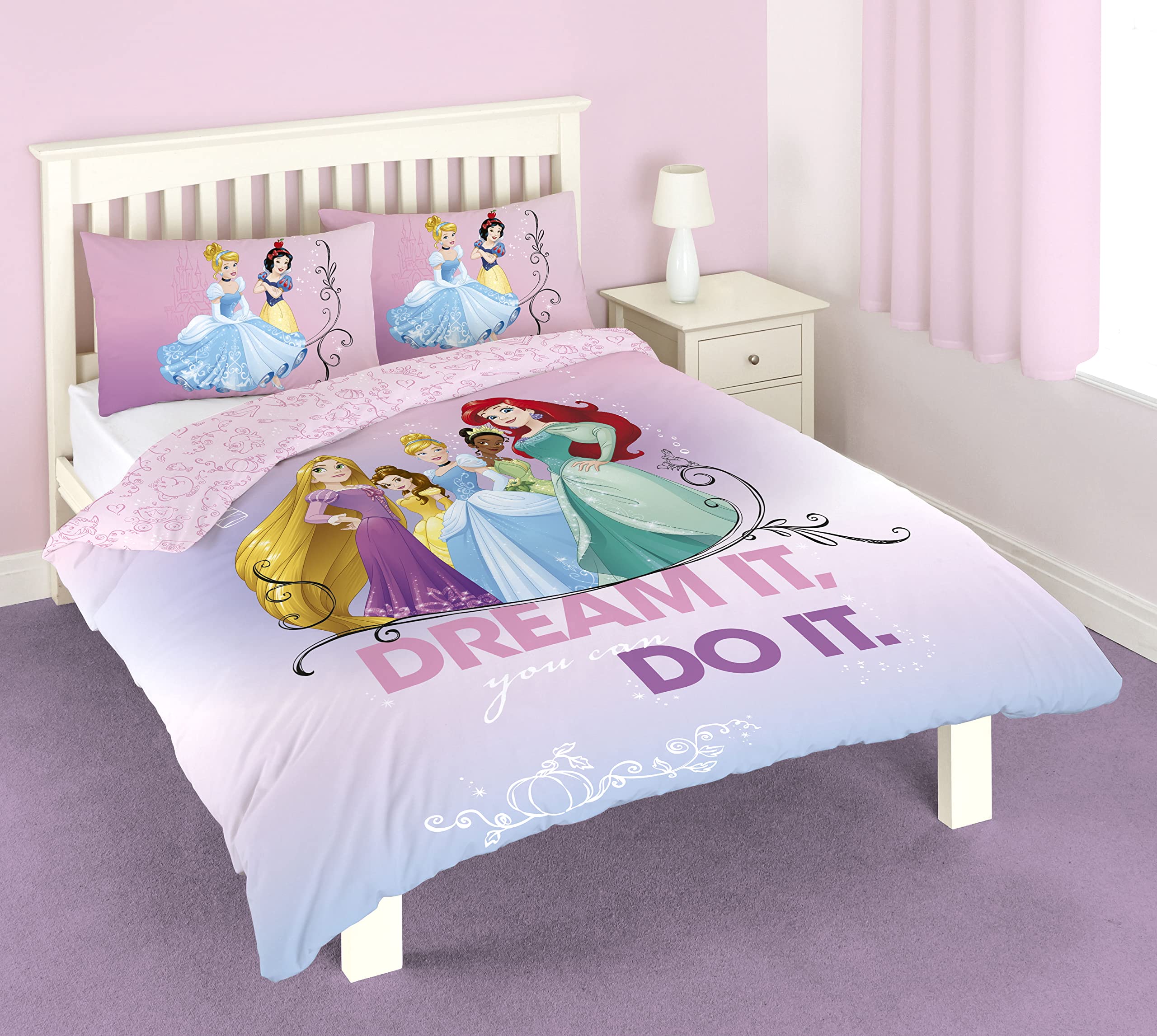 Disney Princess Dream It Do It Double Duvet Cover Set