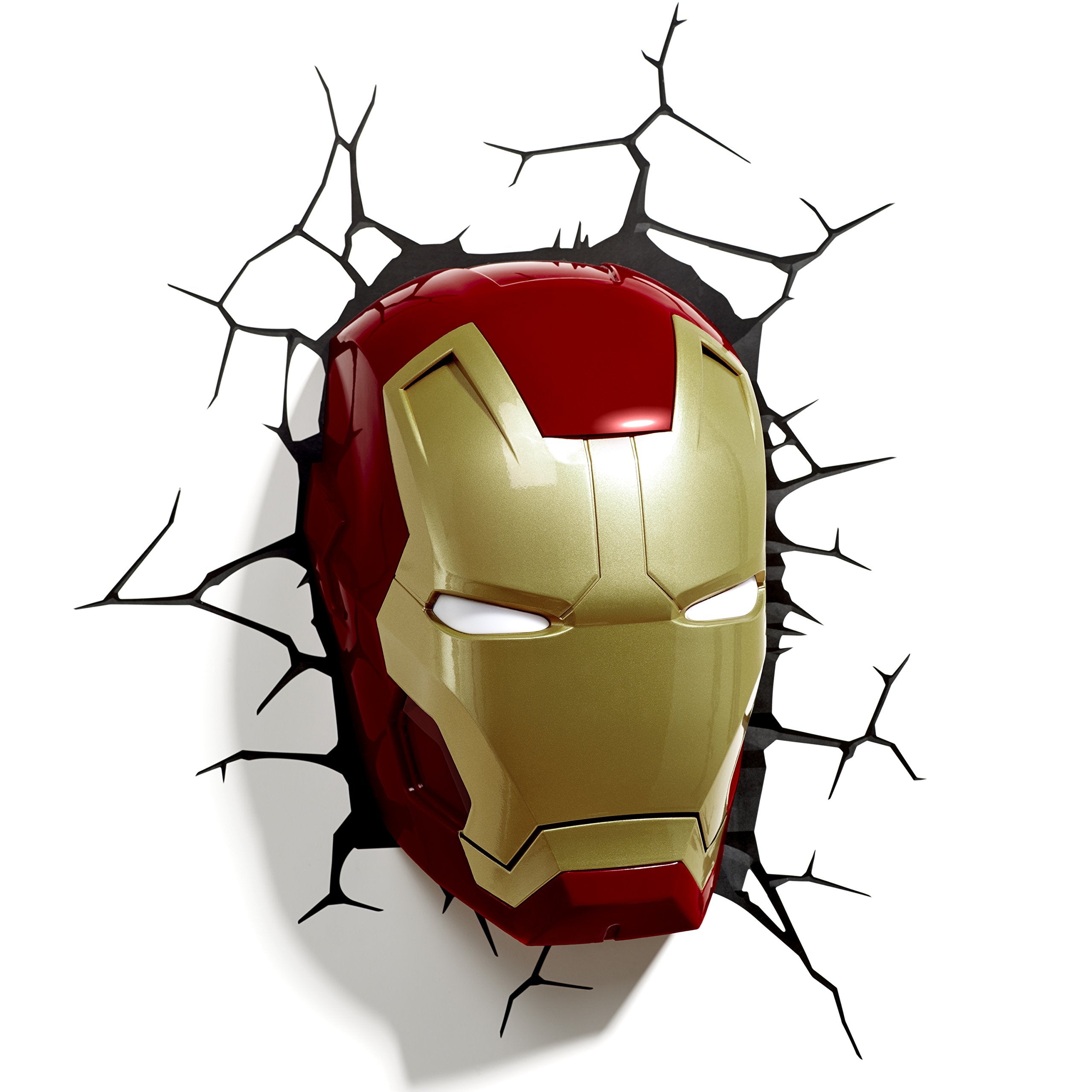 Marvel Iron Man Mask 3D Wall Light