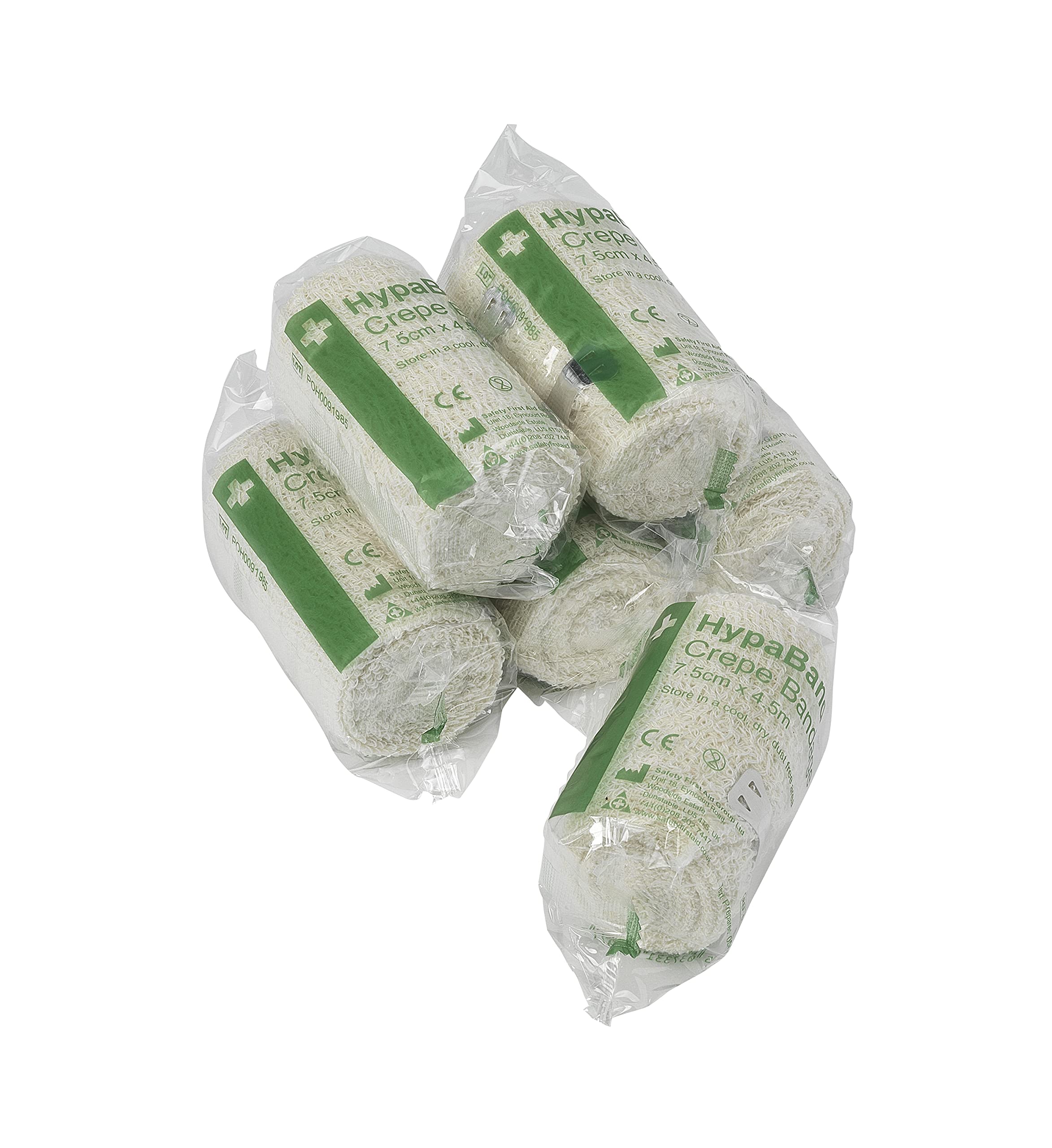 Safety First Aid Group Crepe Cotton Bandages 7.5 x 4.5 m (Pack of 6)