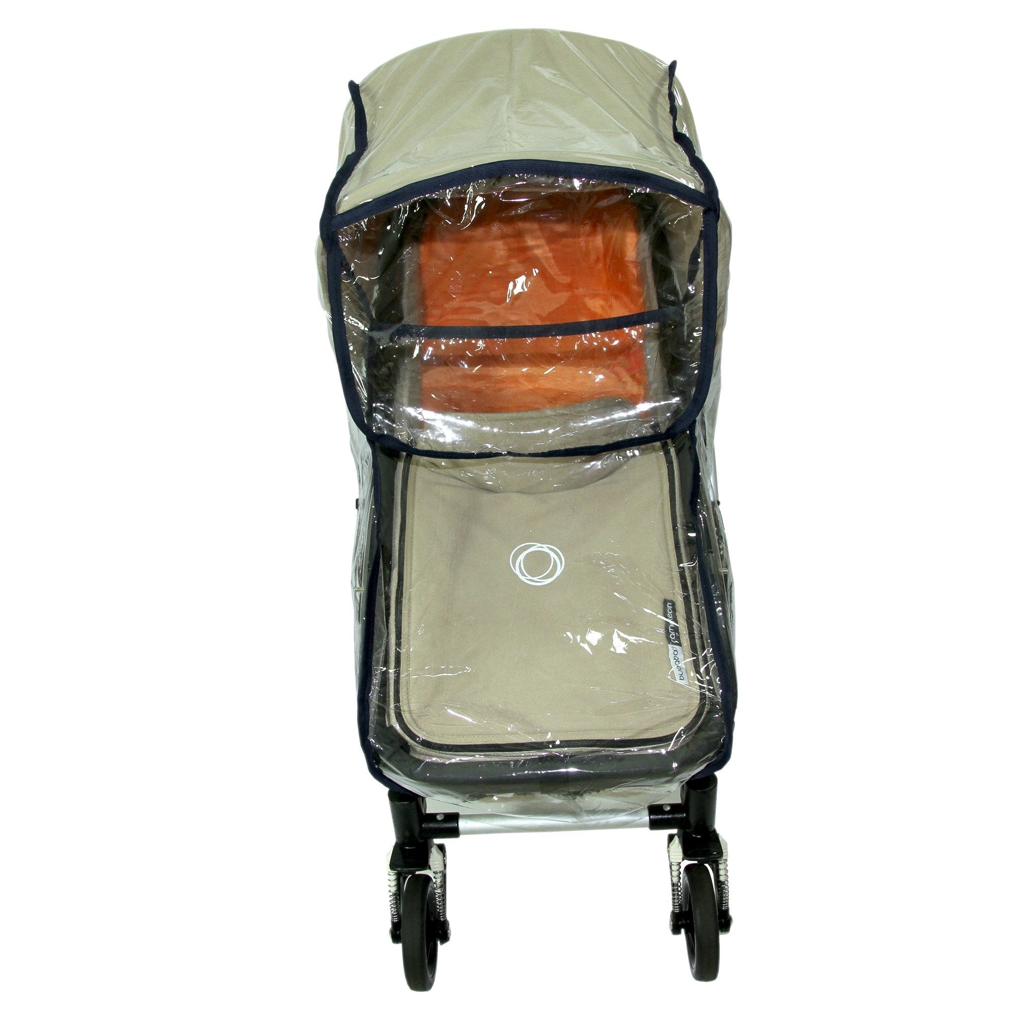NEW BABY CHILD PRAM CARRY COT BASSINET RAIN COVER fits BUGABOO (black)