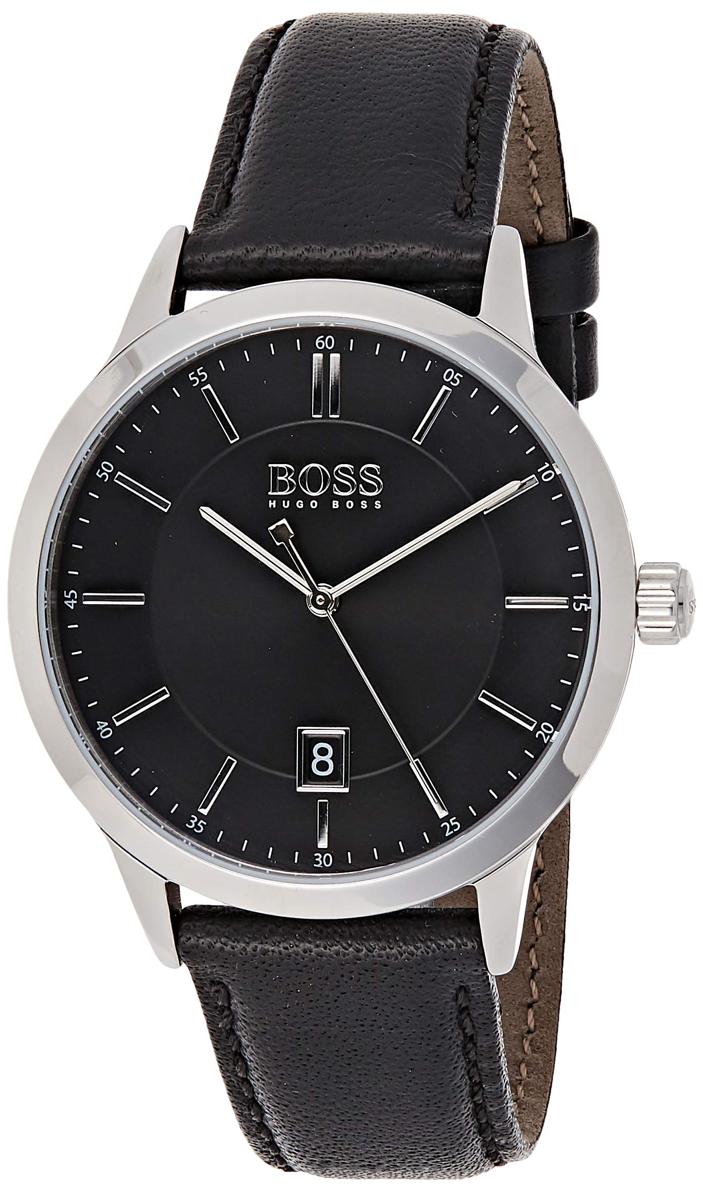 BOSS Mens Analogue Classic Quartz Watch with Leather Strap 1513611