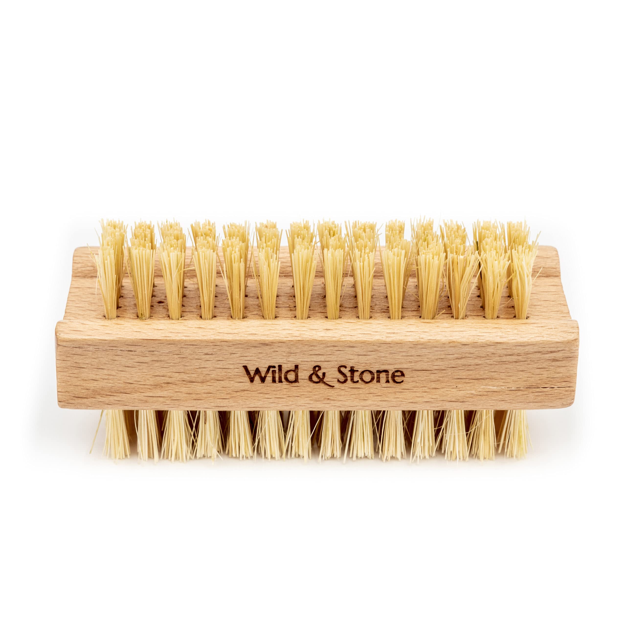 Wild & Stone | Wooden Nail Brush | Natural Sisal Nail Brush | FSC Certified Beechwood & Sisal Fibres