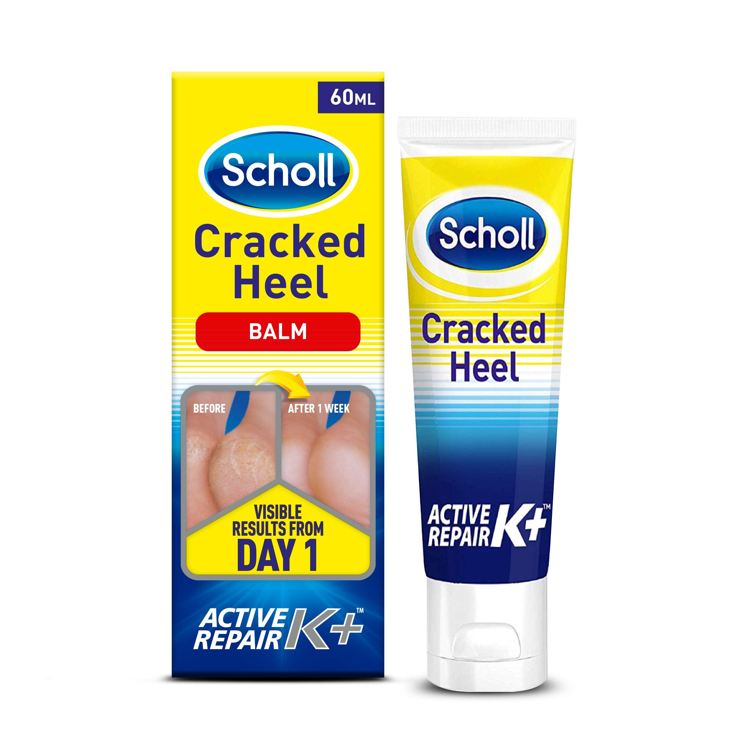 Scholl Cracked Heel Repair Cream Active Repair K+, 60 ml