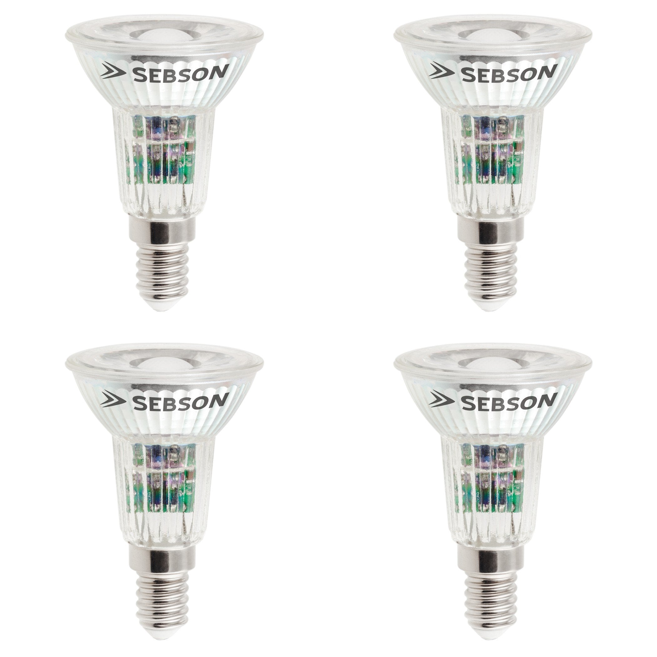 SEBSON® 4X E14 5W LED spot, Warm White 3000K, 50W Replacement for Light Bulb, 420lm, 46º Beam Angle