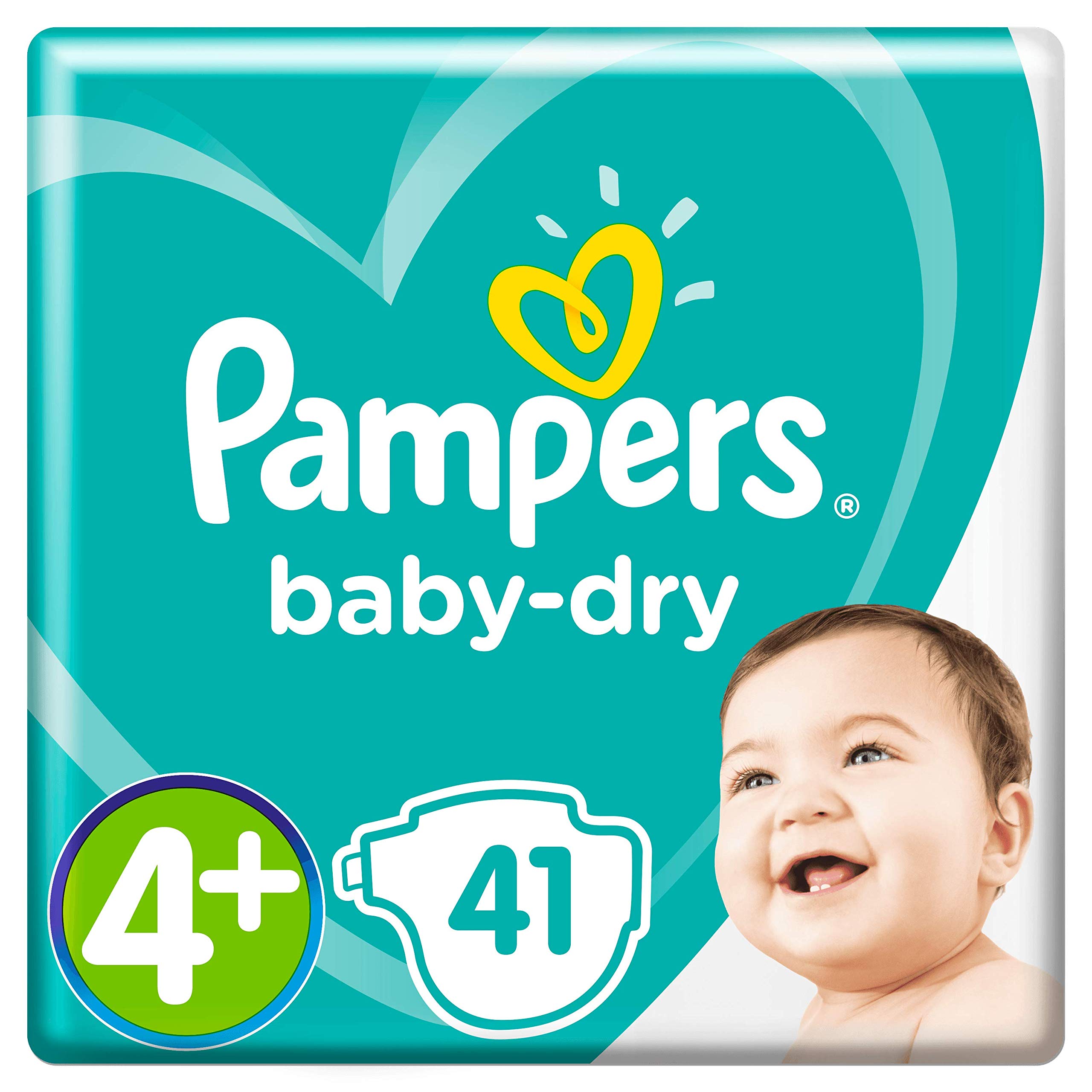 Pampers Baby-Dry Size 4+, 10-15kg, 41 Nappies