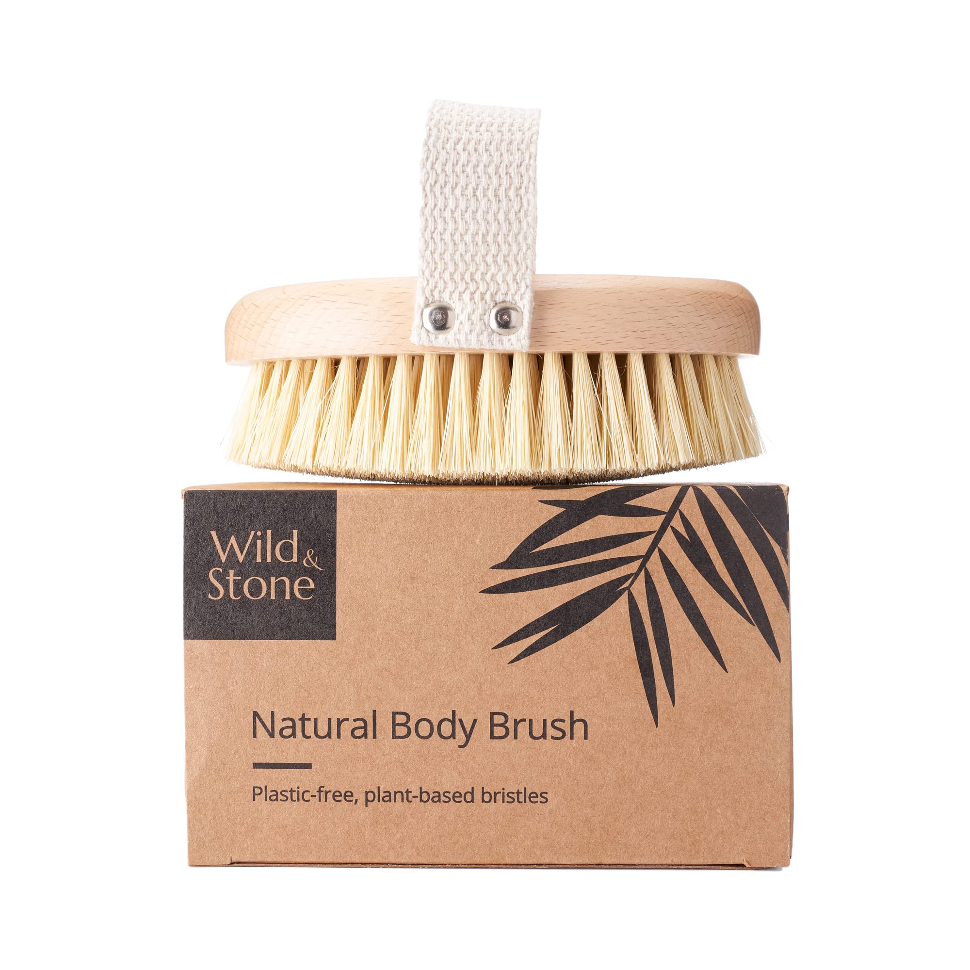 Wild & Stone | Dry Brushing Body Brush | Gentle Exfoliating | Natural Bristle Bath Brush | Sustainable Dry Brush