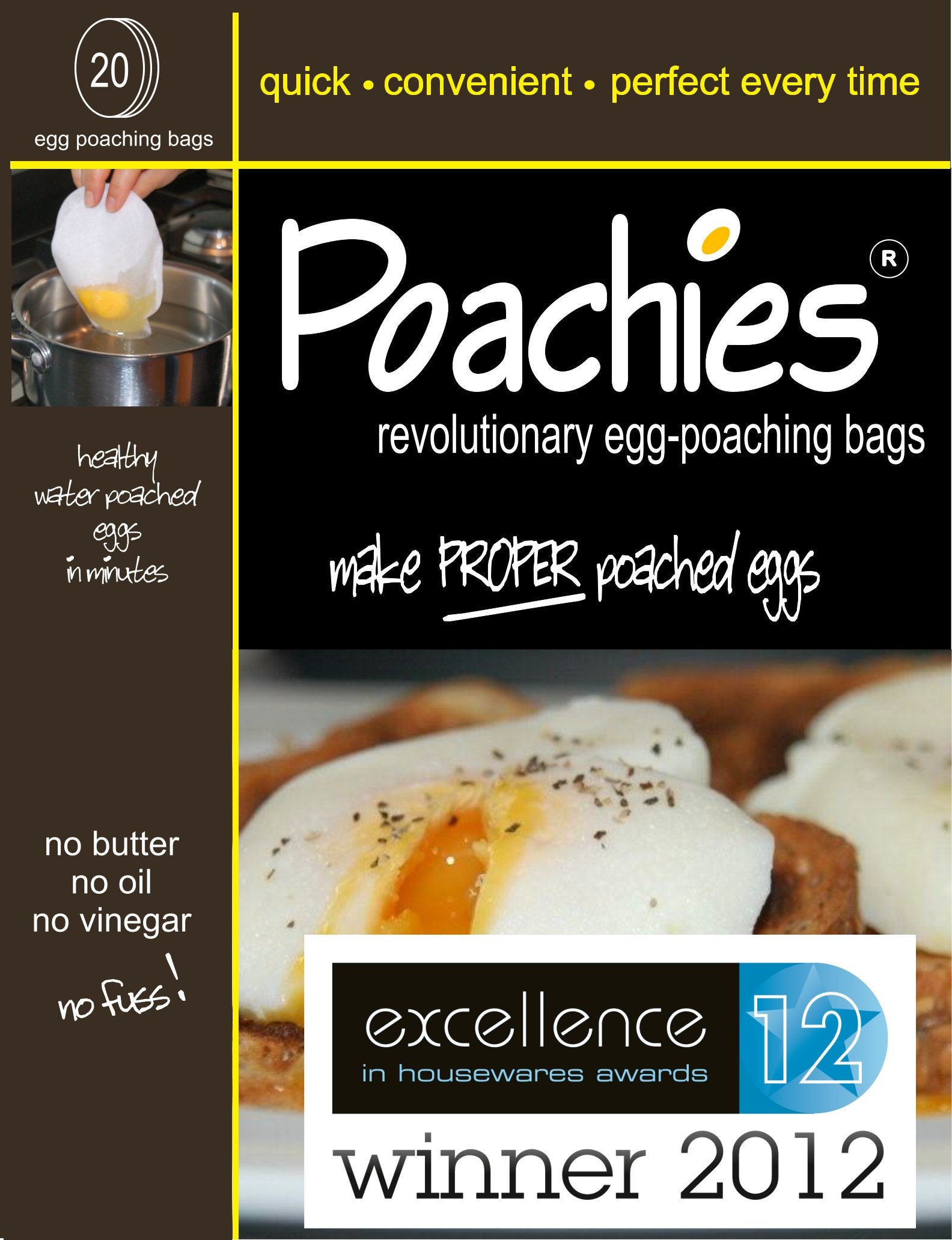20 Poachies Egg-Poaching Bags