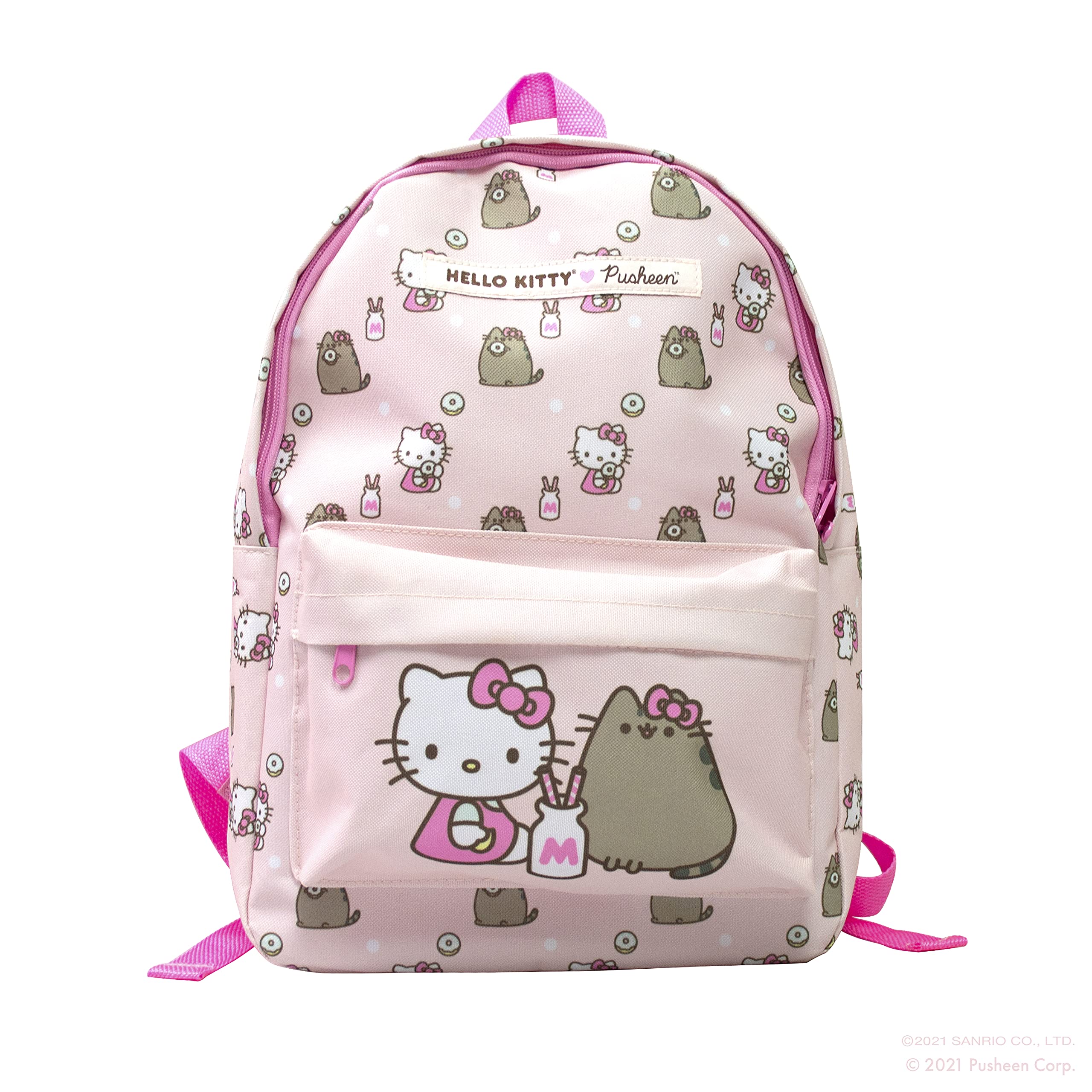 Hello Kitty x Pusheen Backpack | Back to School | Rucksack | Cute Things | Large Backpack | Backpack for Girls and Boys