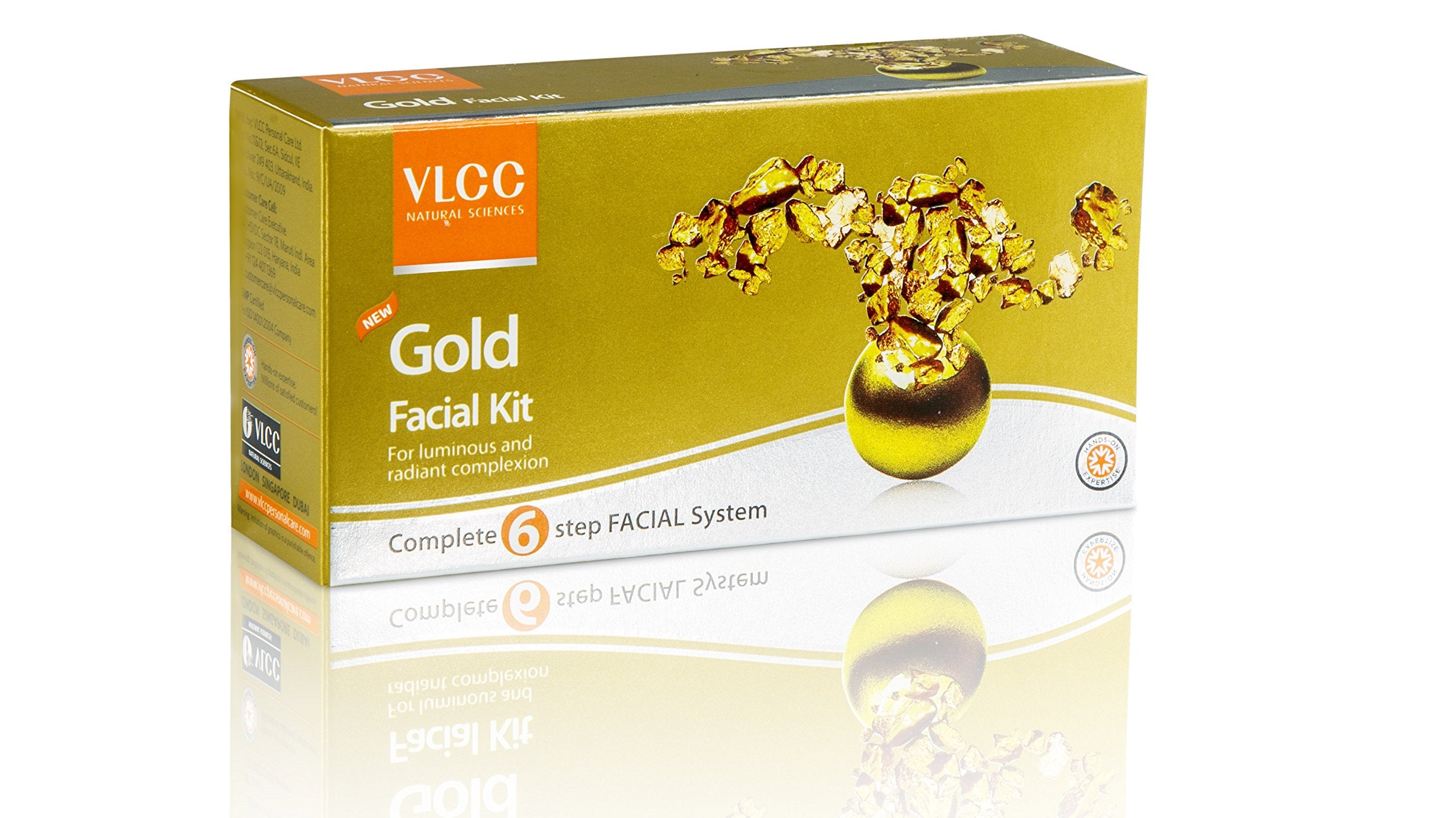 VLCC Natural Sciences Gold Facial Kit For Luminous & Radiant Complexion (Ayurvedic)