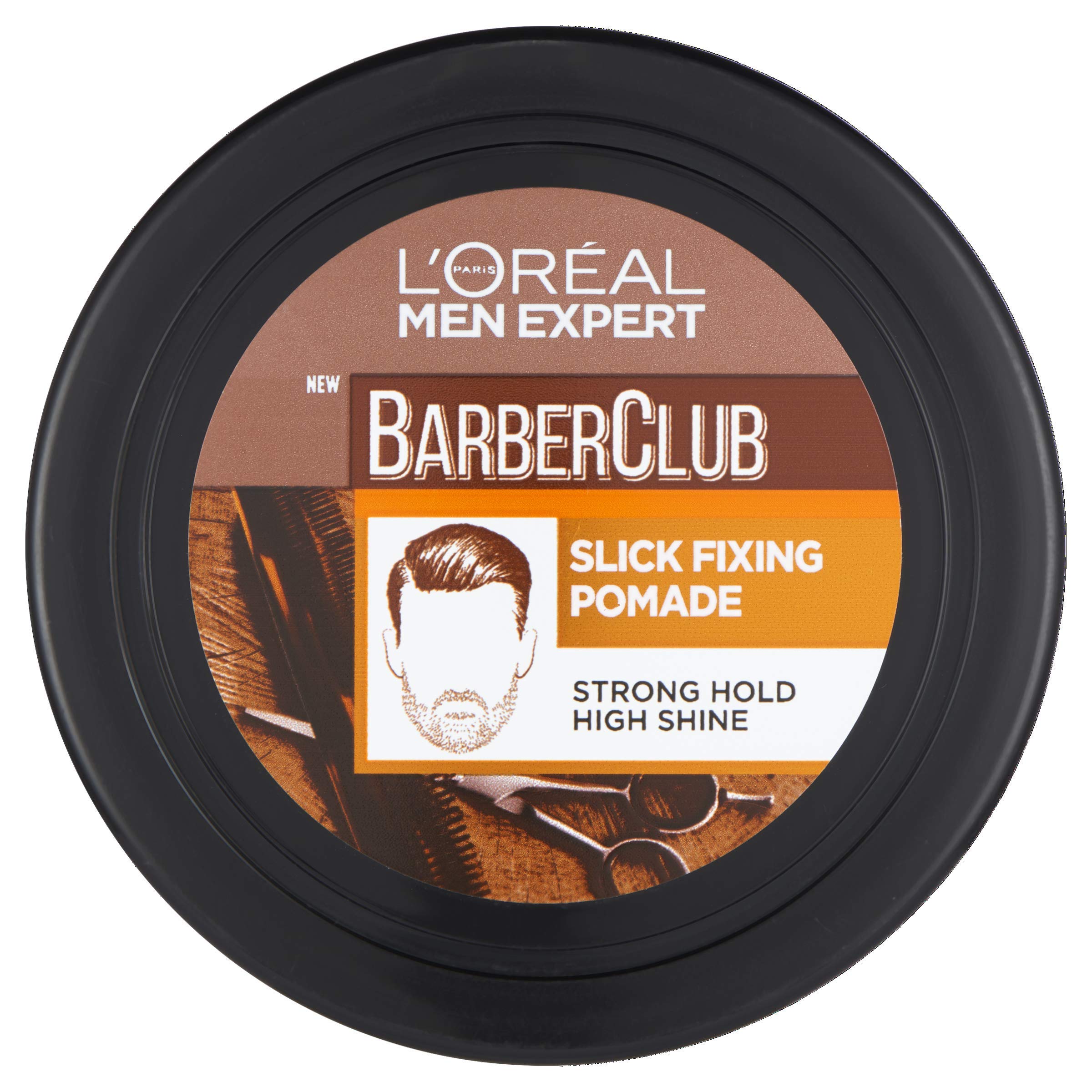 L'Oreal Men Expert Men's Hair Wax Barber Club, Slick Fixing Pomade Wax, 75 ml