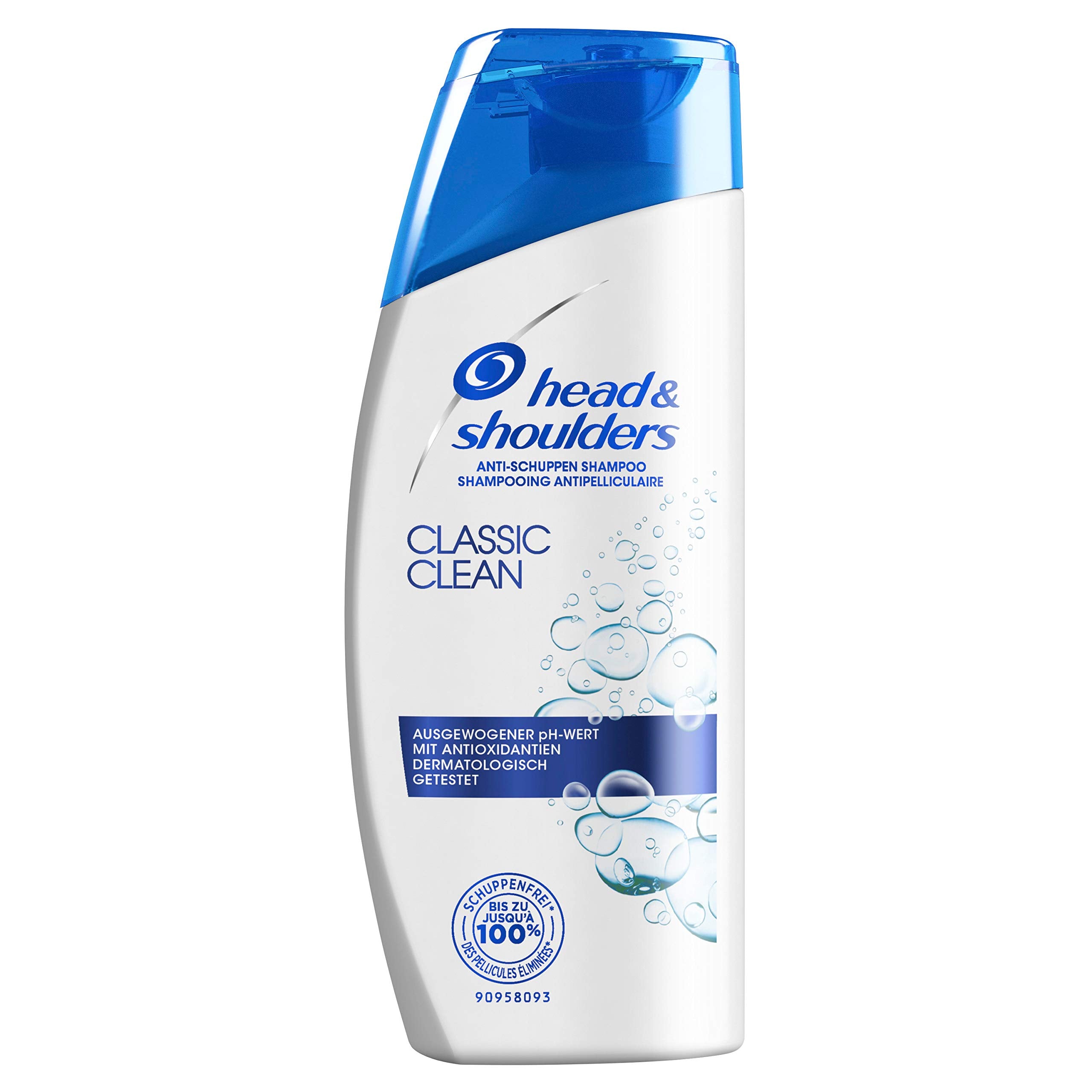 Head & Shoulders Classic Clean Anti-Dandruff Shampoo Against Dandruff, 72 Hours Protection Against Dandruff, Itching and Dryness, 90 ml